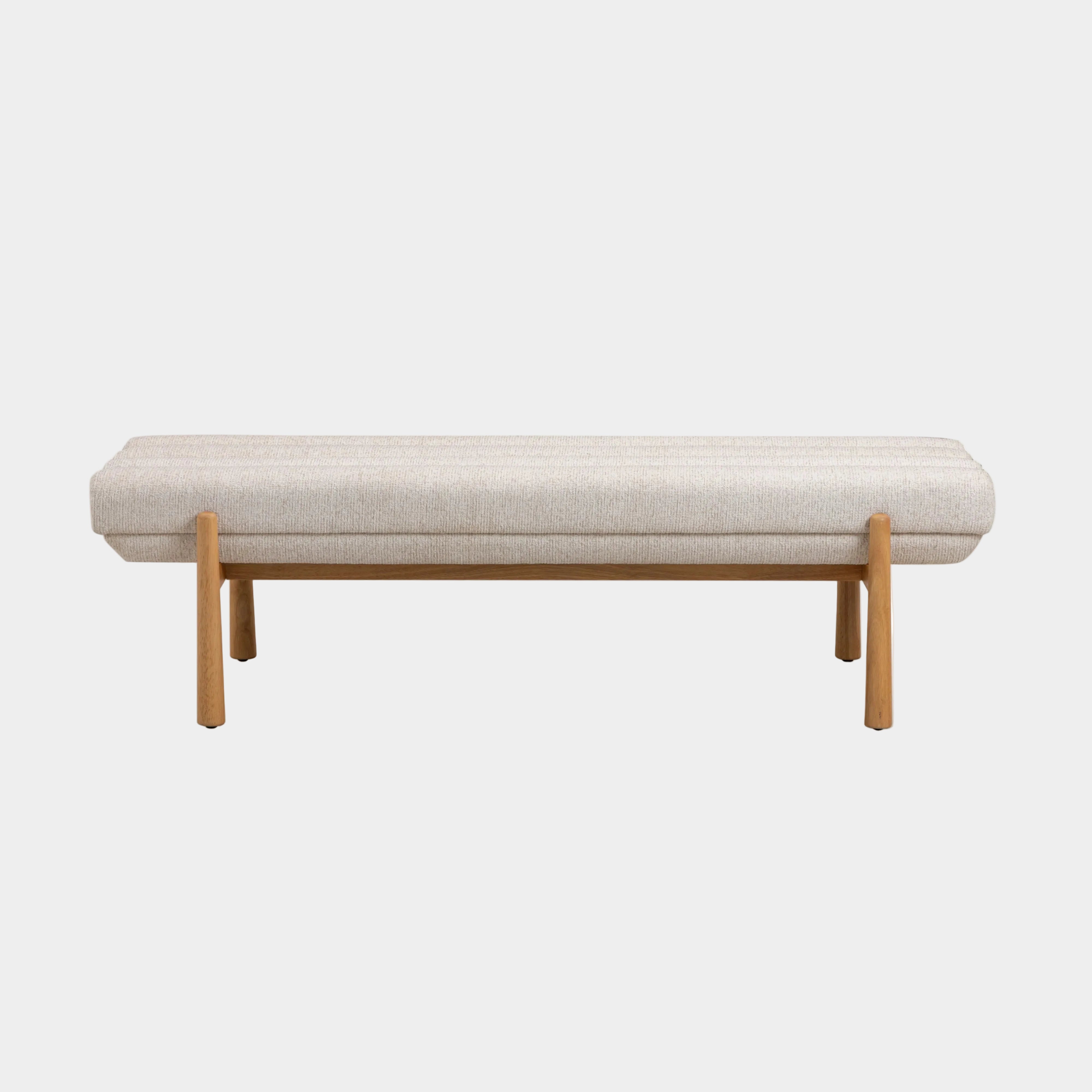 Julianna 56" Textured Performance Fabric Bench