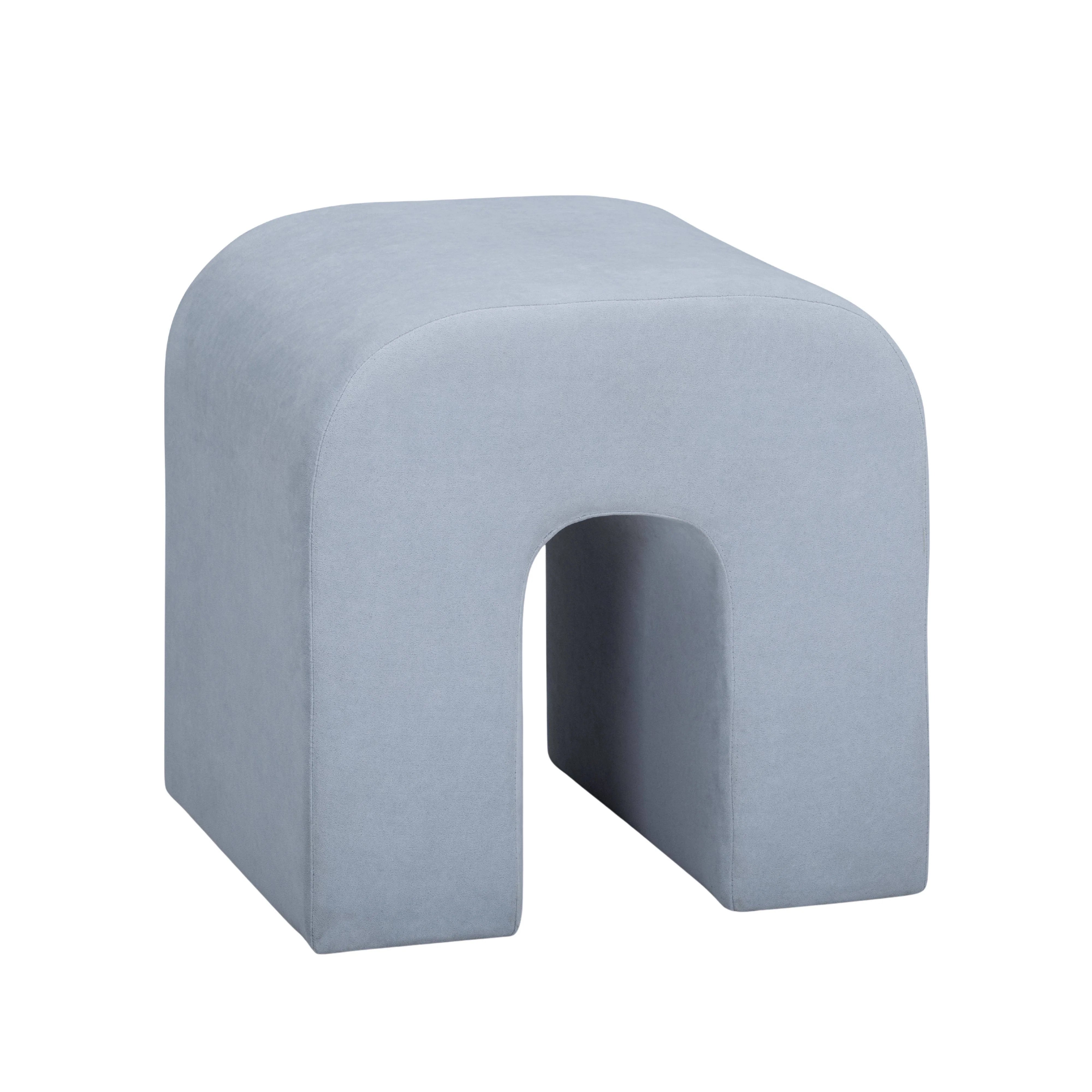 Desi Performance Velvet Ottoman