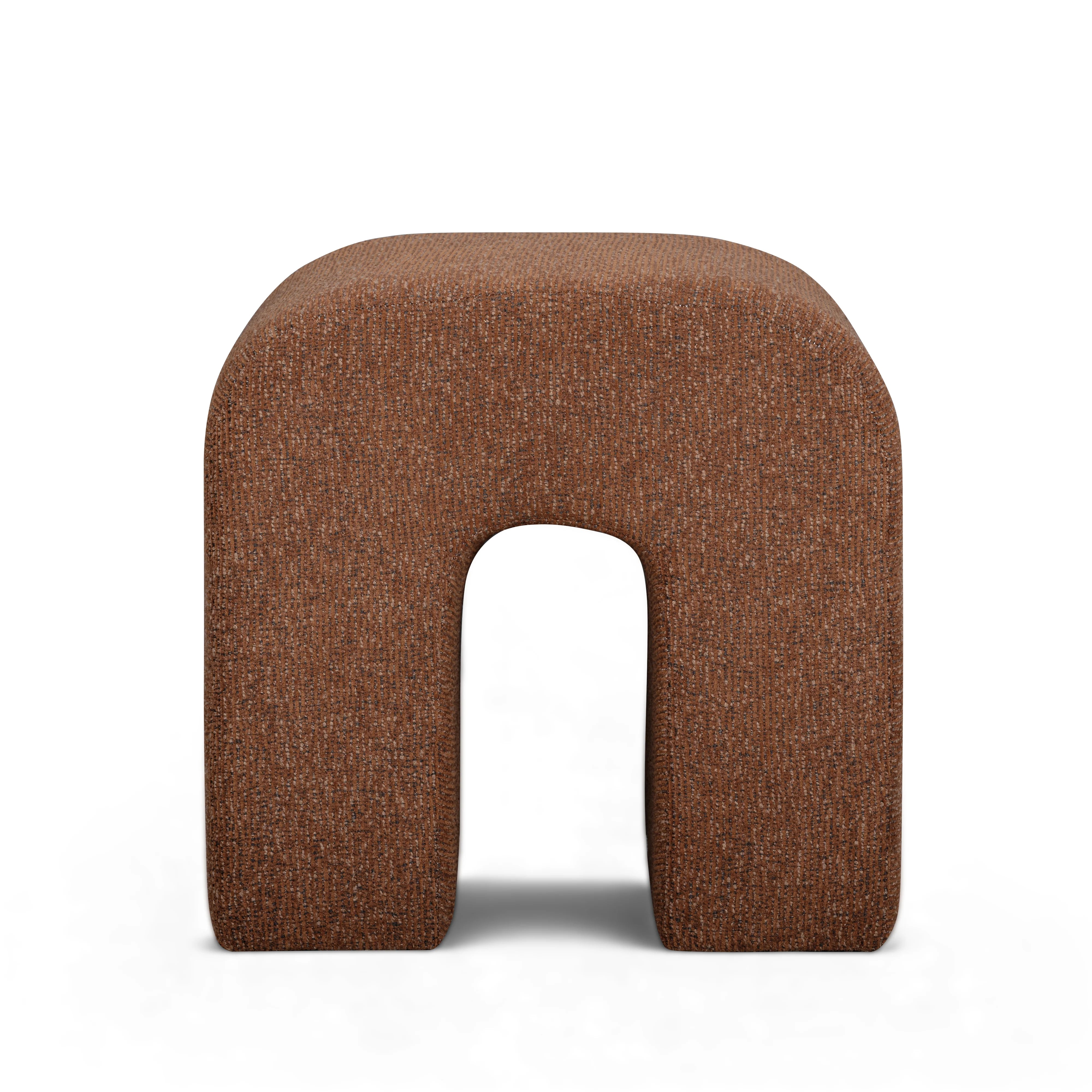 Desi Woven Performance Fabric Ottoman