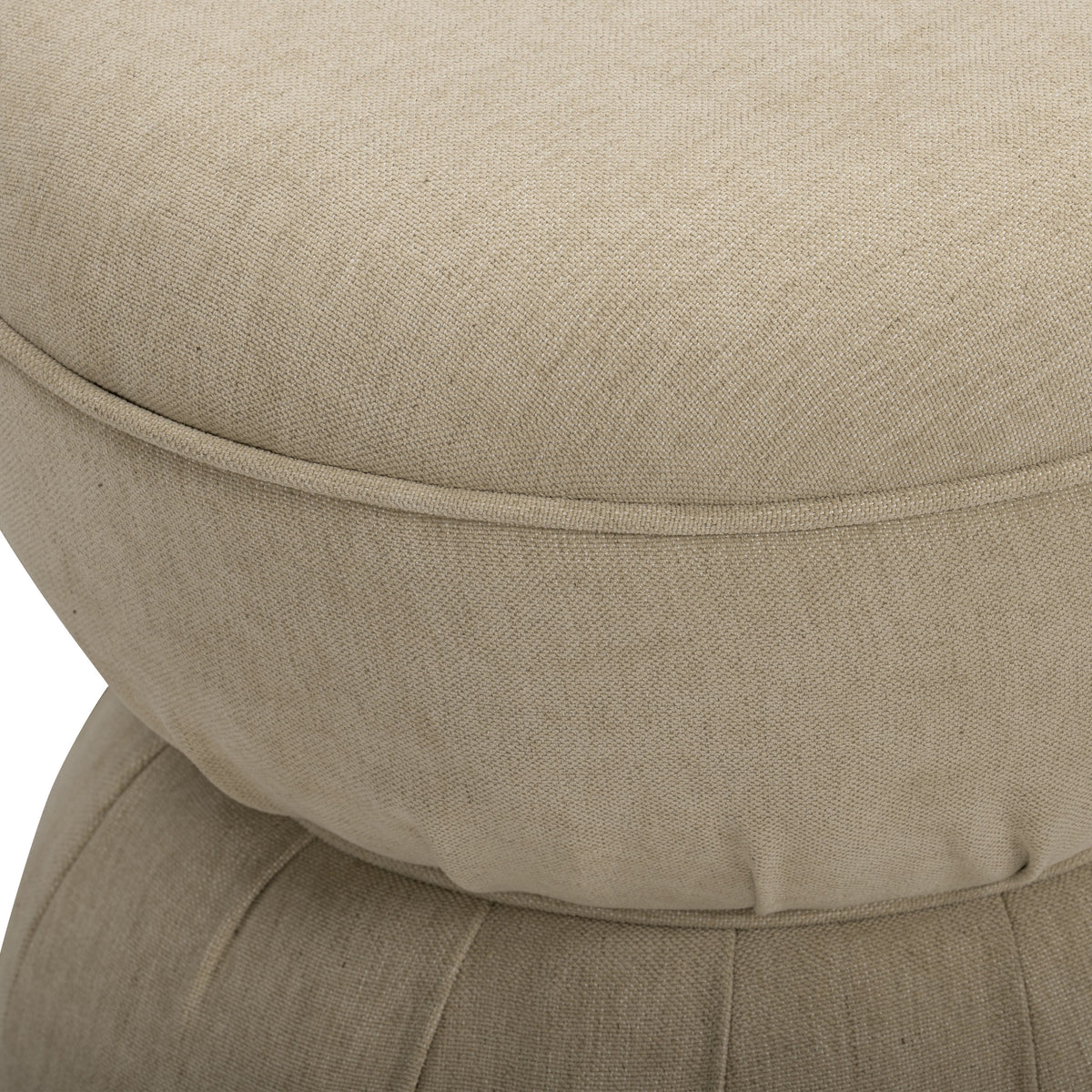 Tomlin Ruched Performance Fabric Game Ottoman