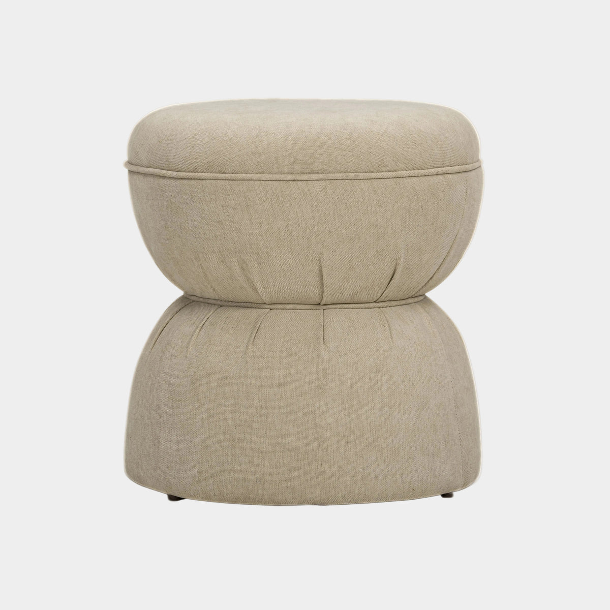 Tomlin Ruched Performance Fabric Game Ottoman