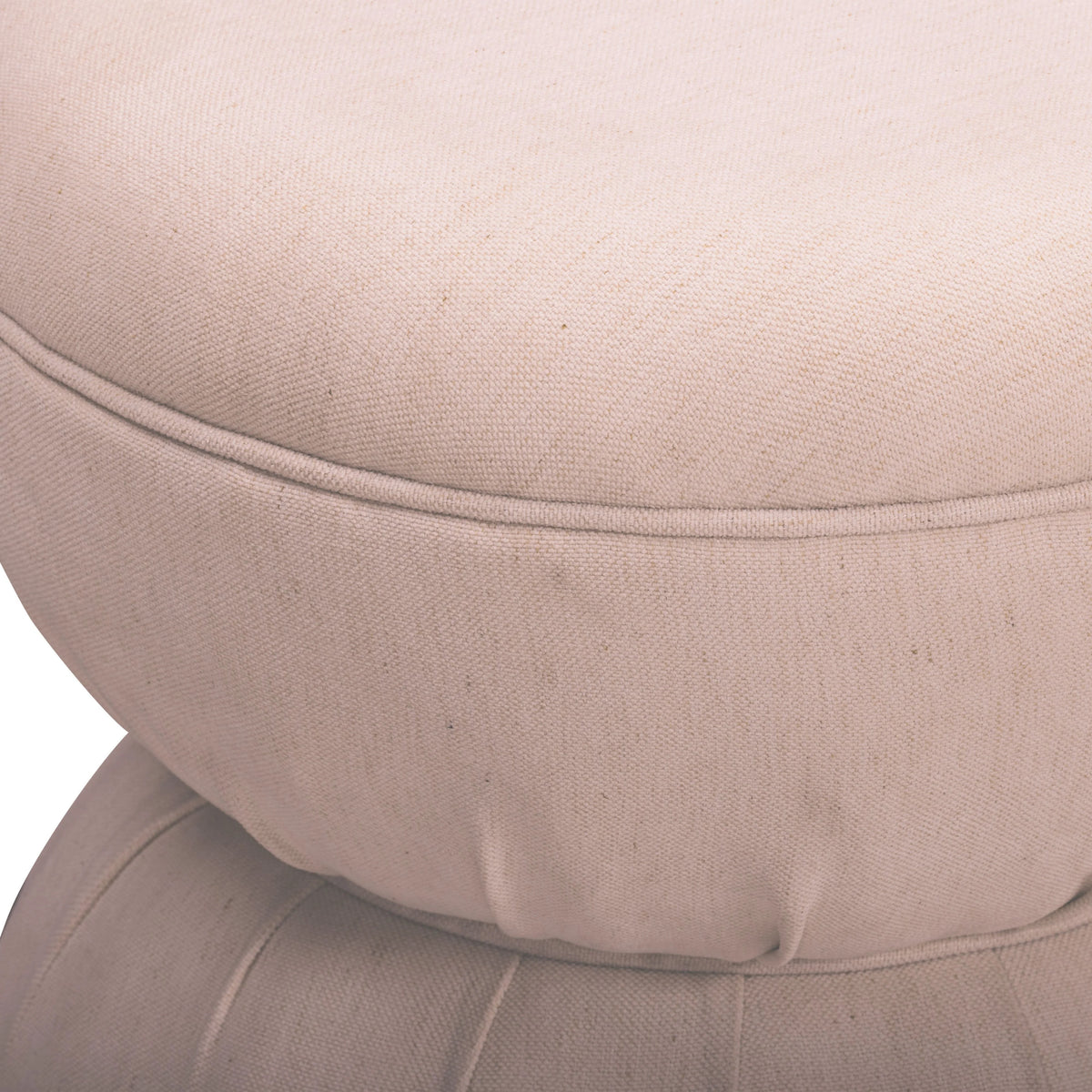 Tomlin Ruched Performance Fabric Game Ottoman