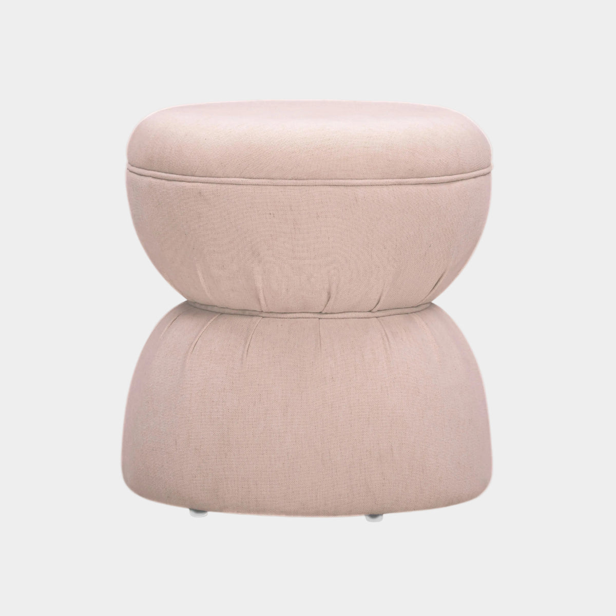 Tomlin Ruched Performance Fabric Game Ottoman