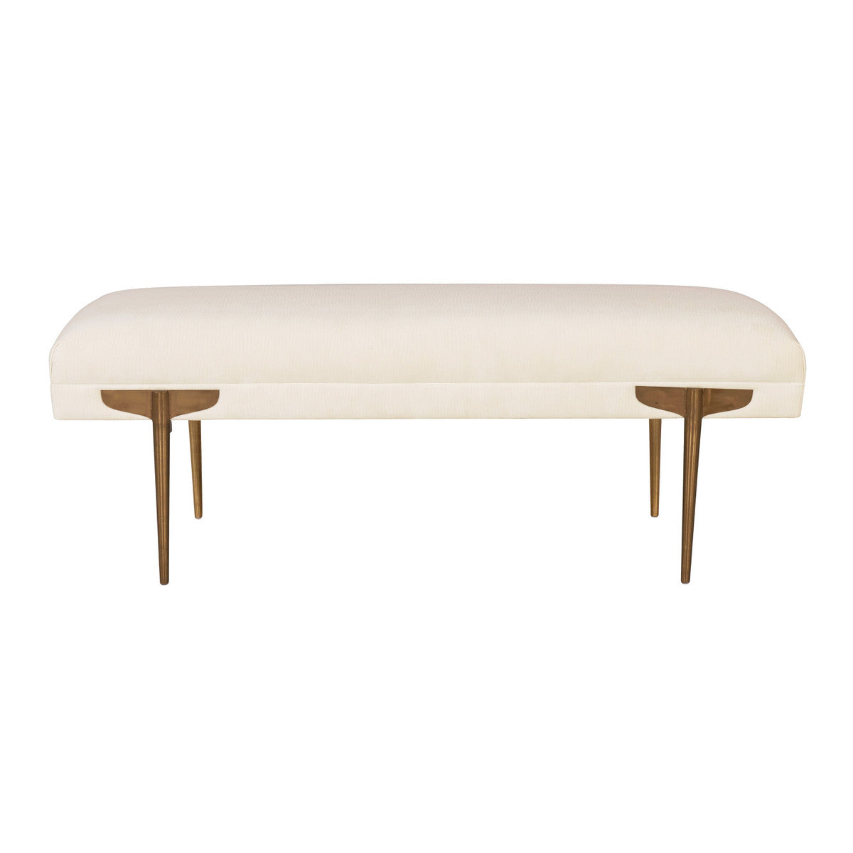 Brno Waived Velvet Bench