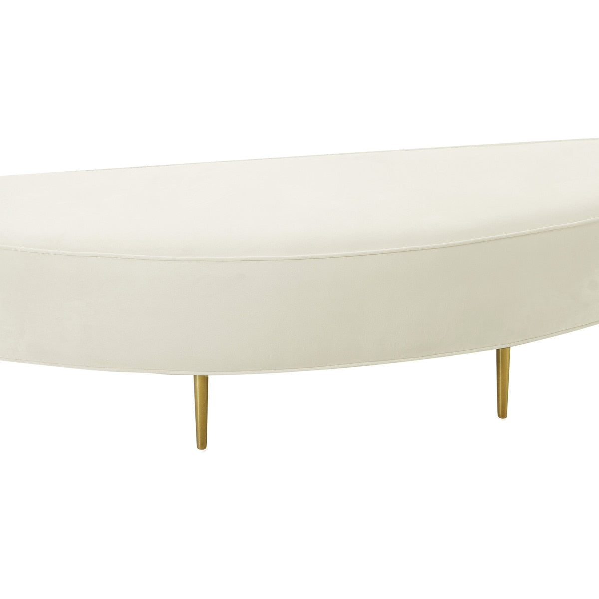 Bianca Cream Velvet Bench