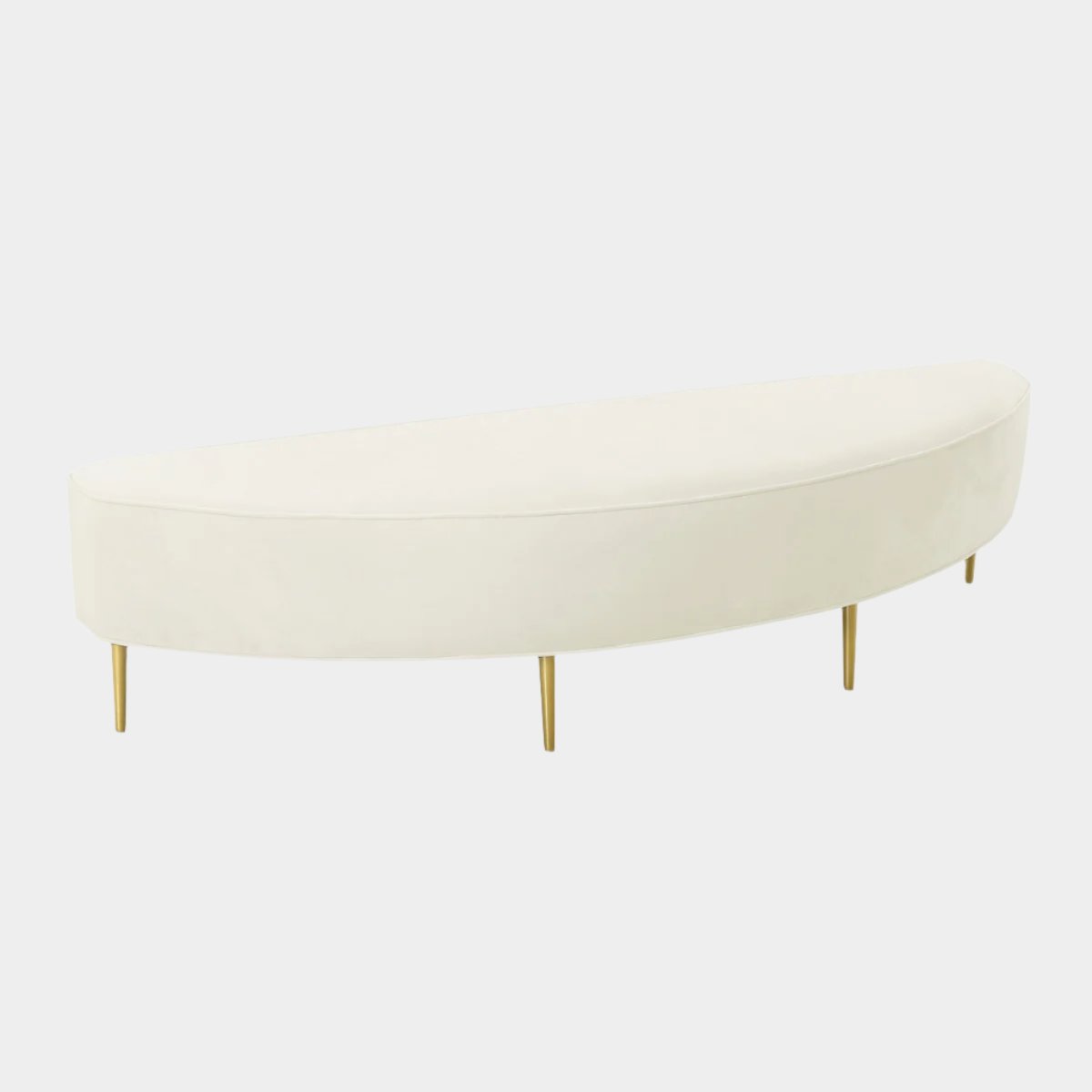 Bianca Cream Velvet Bench