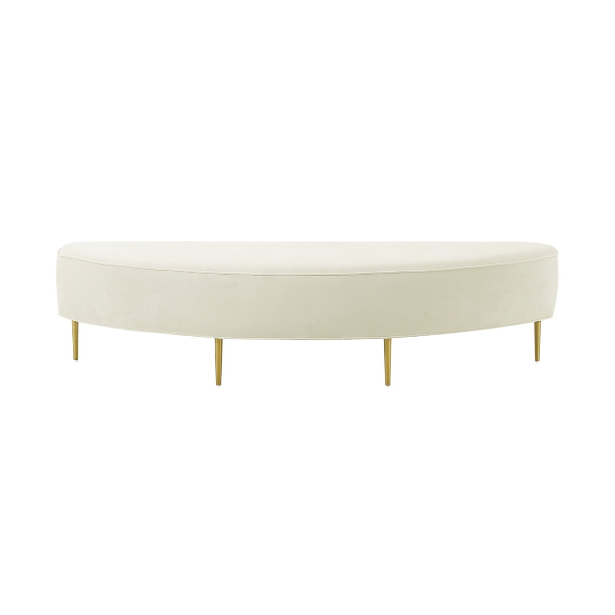 Bianca Cream Velvet Bench