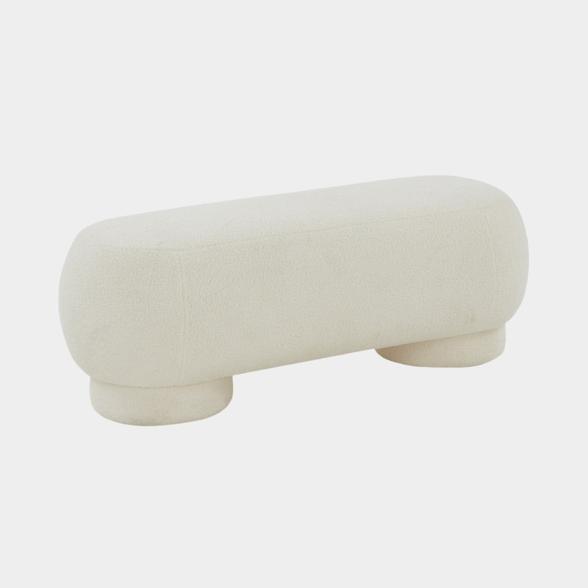 Pouf en peau de mouton végétalien Mara 