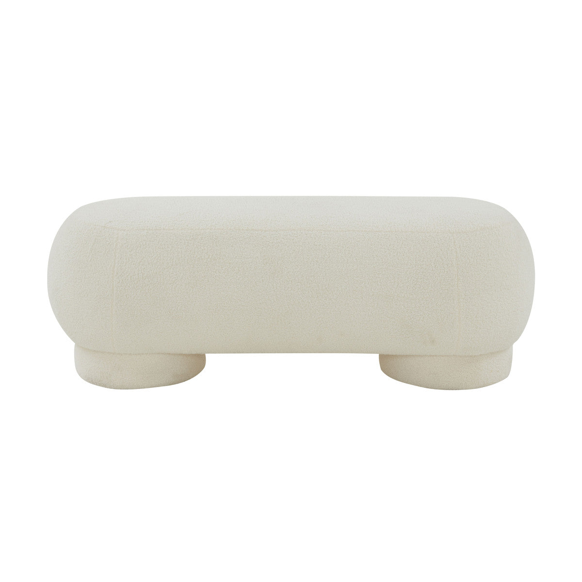 Pouf en peau de mouton végétalien Mara 