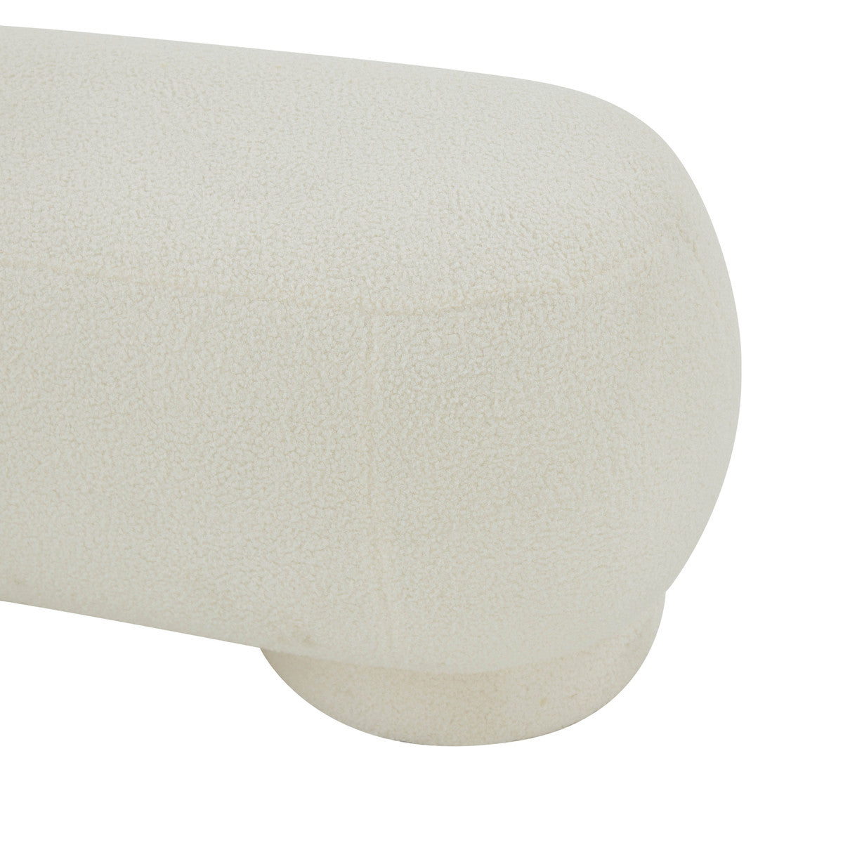 Mara Vegan Shearling Ottoman