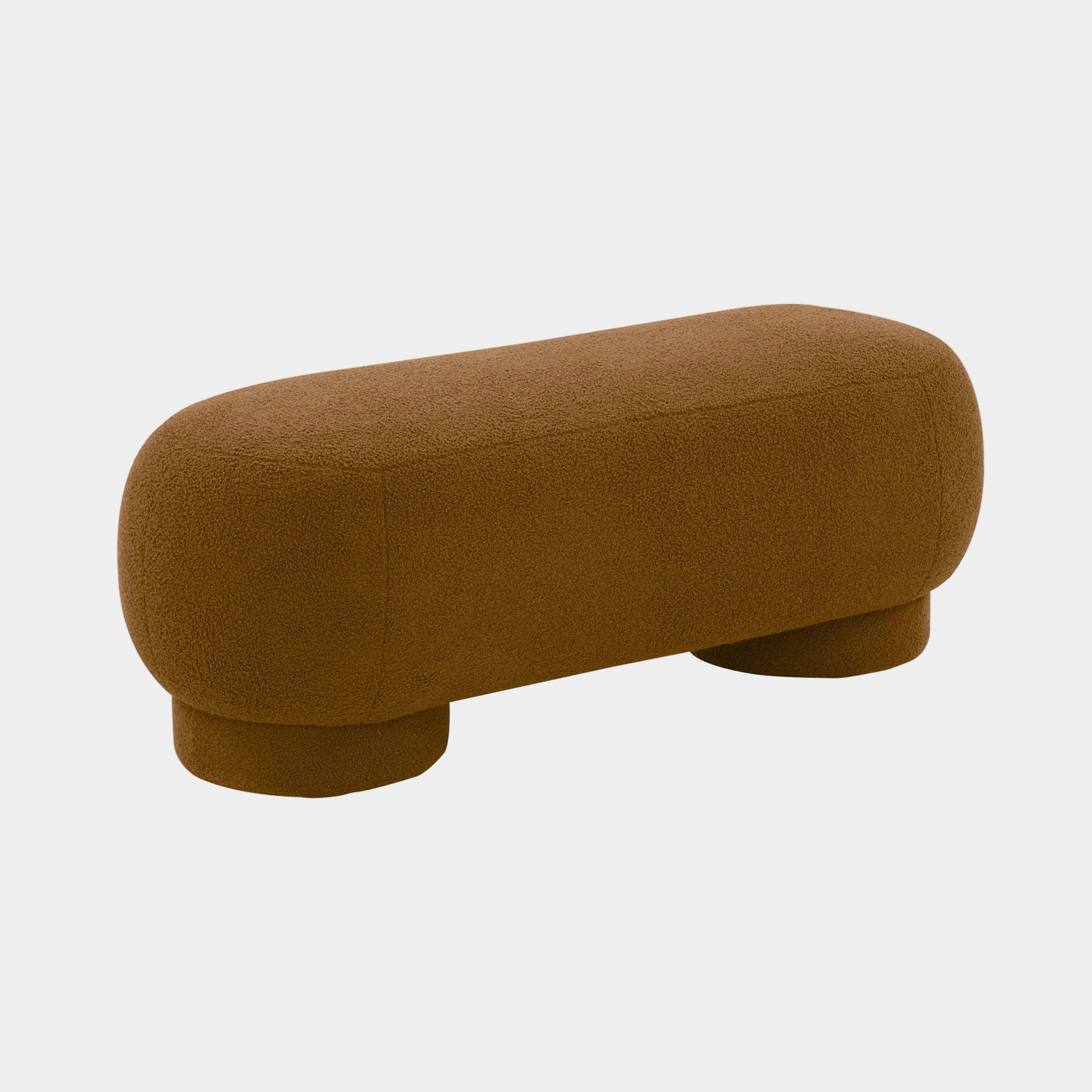 Mara 43" Performance Vegan Shearling Ottoman