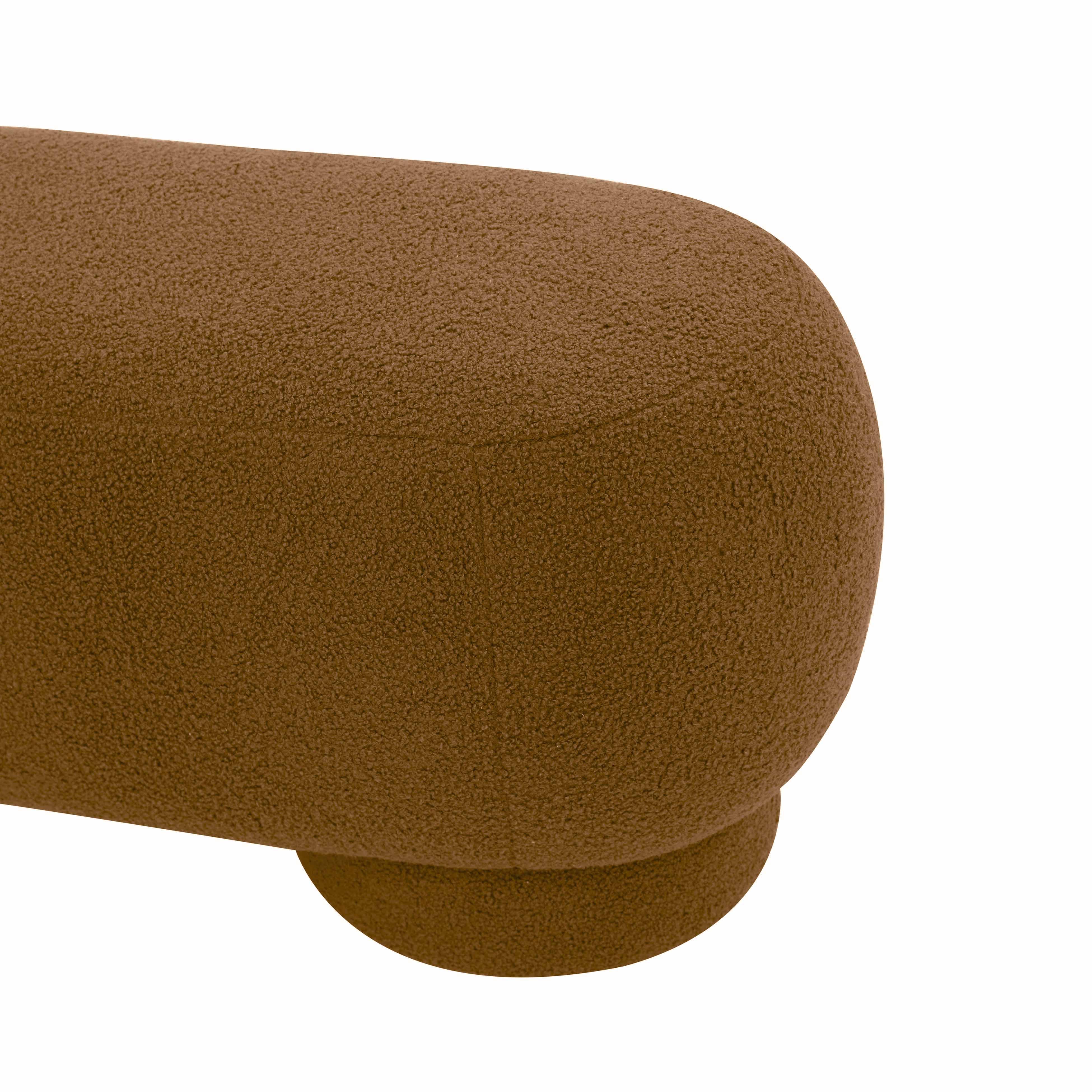 Mara 43" Performance Vegan Shearling Ottoman