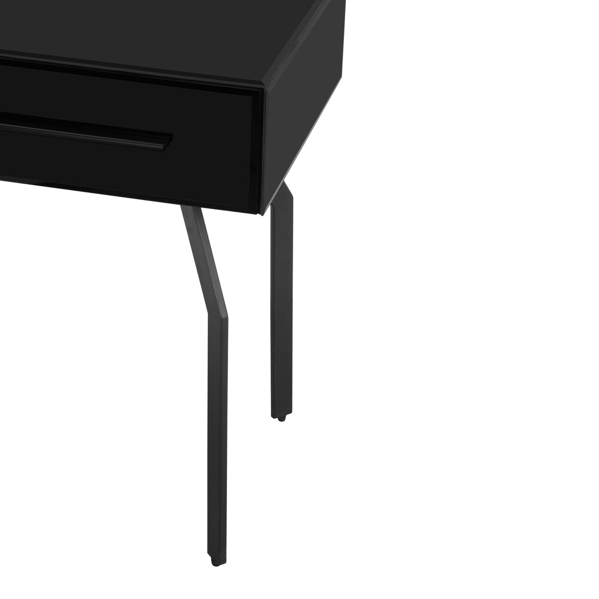 Santana Black Glass Side Table