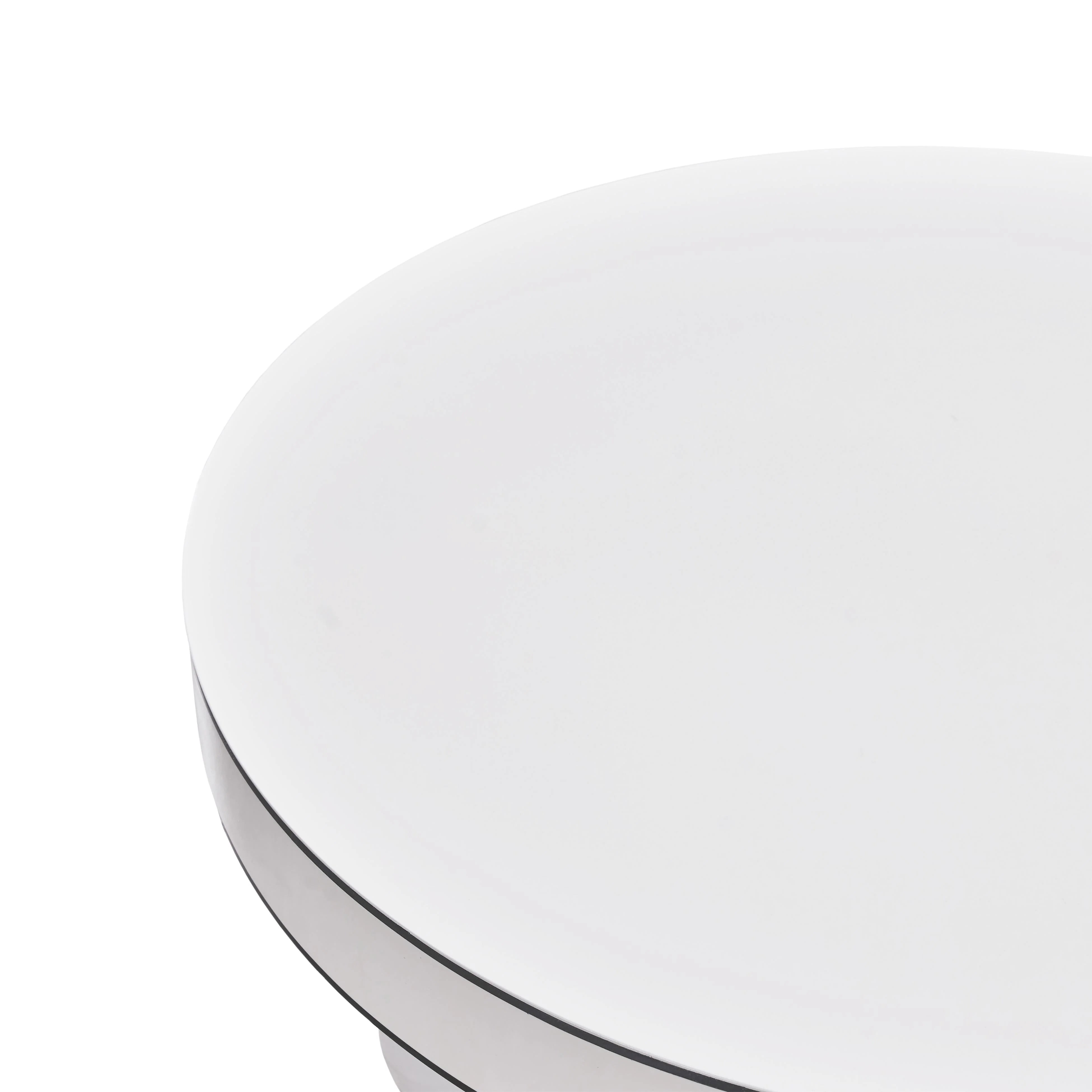 Jasper 33" White Glossy Round Coffee Table