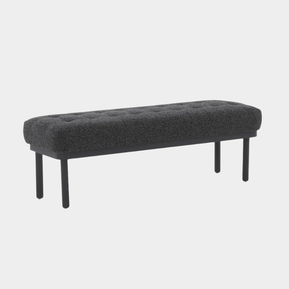 Olivia Black Boucle Bench