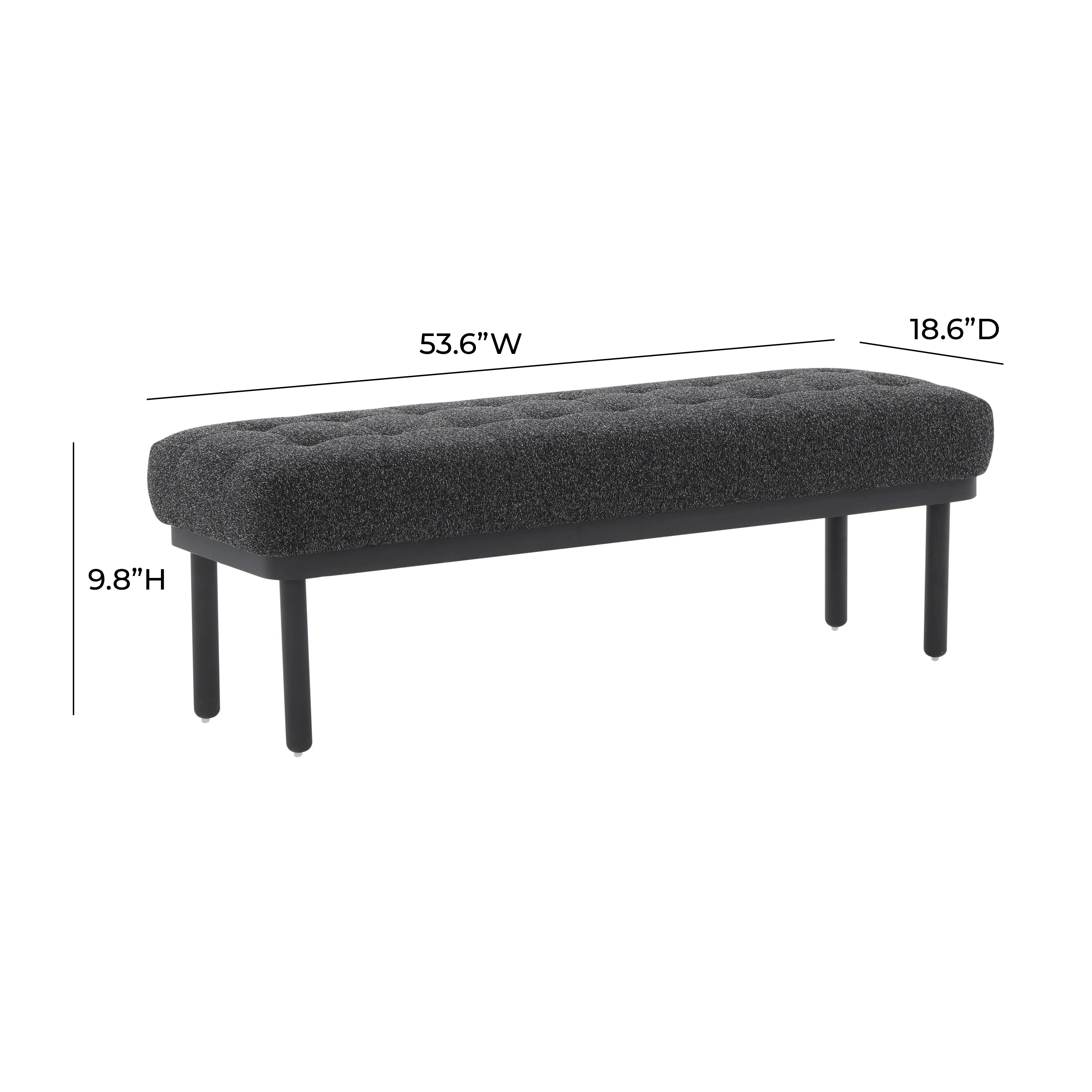 Olivia 53" Performance Boucle Bench