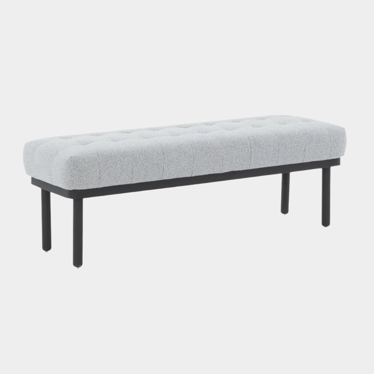 Olivia Black Boucle Bench