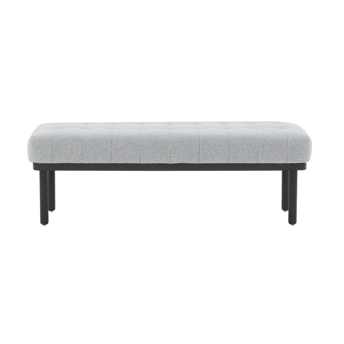 Olivia Black Boucle Bench