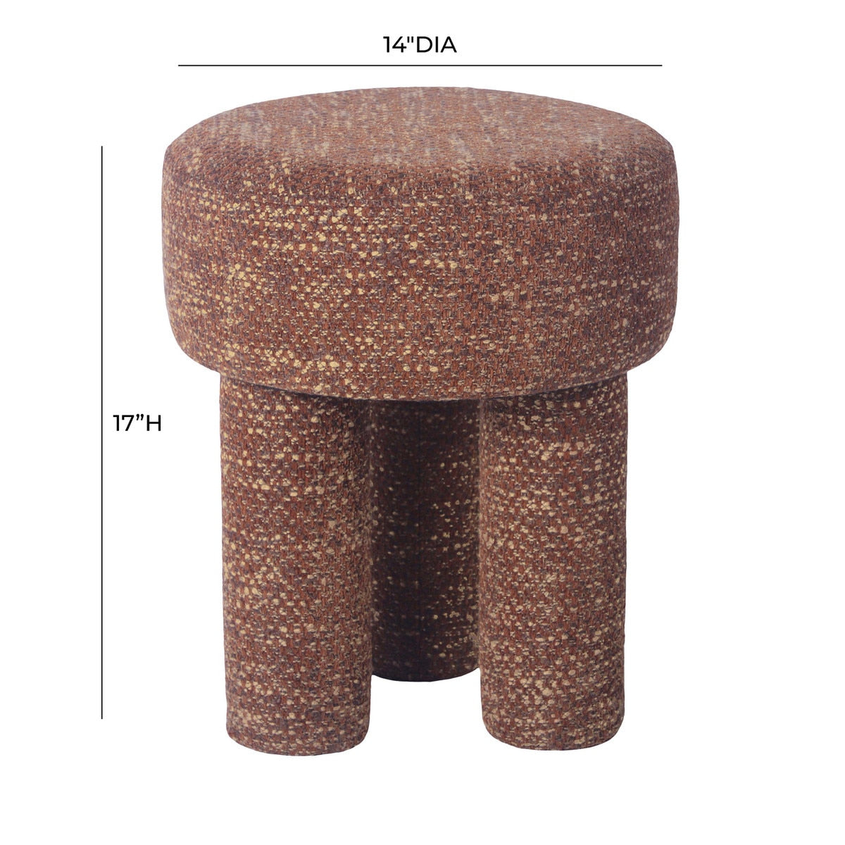 Claire Sedona Brown Nubby Stool