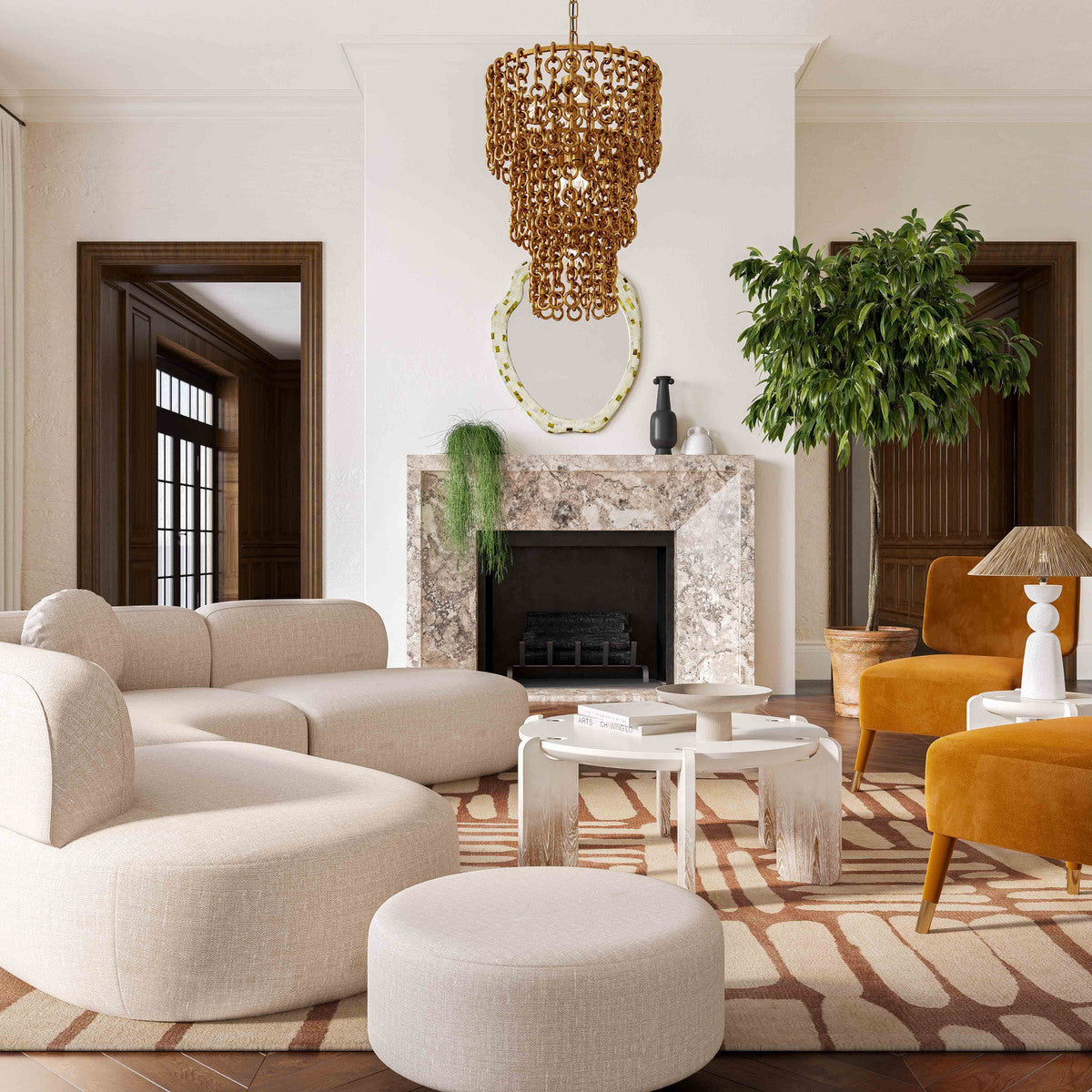 Broohah Upholstered Ottoman