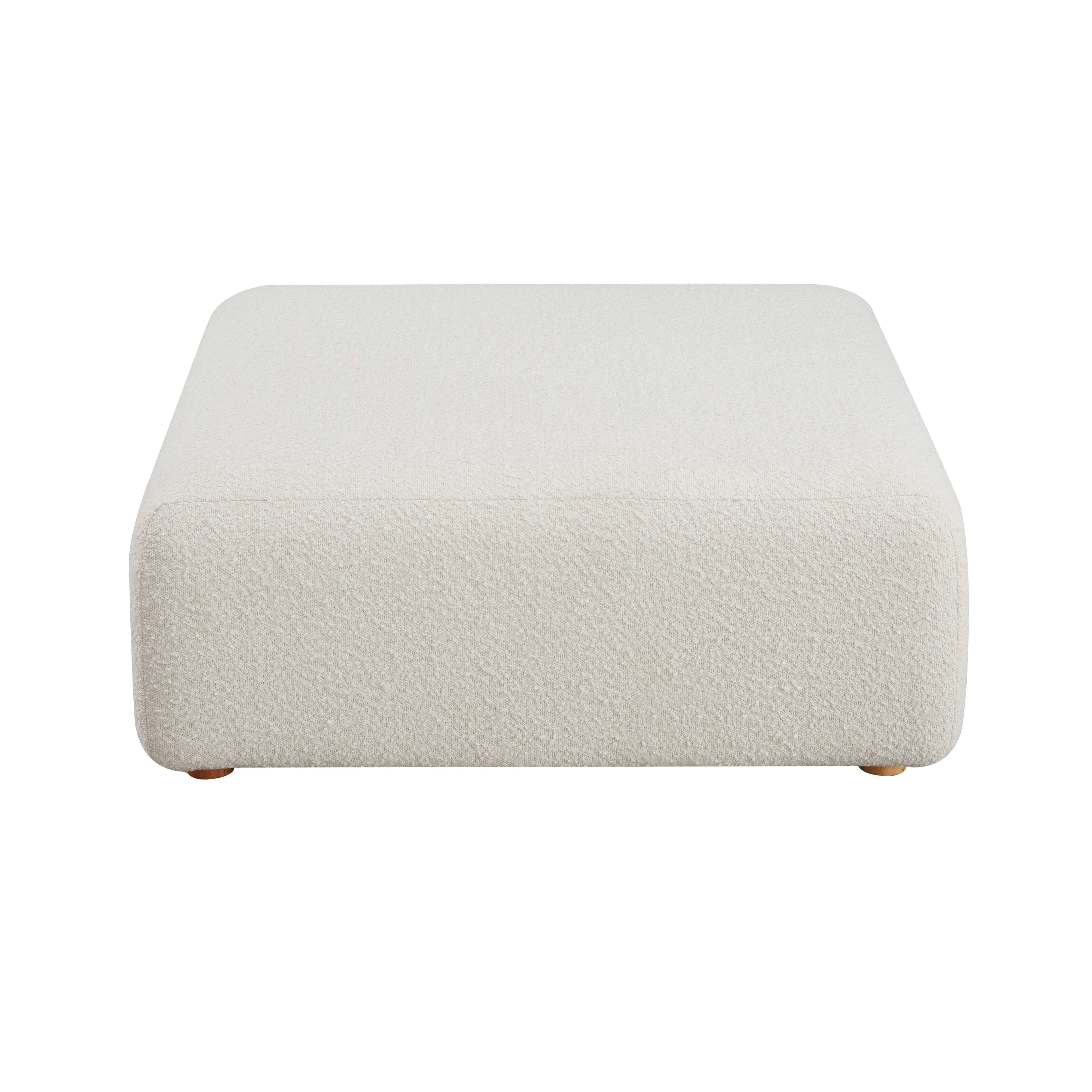 Hangover Cream Performance Boucle Ottoman