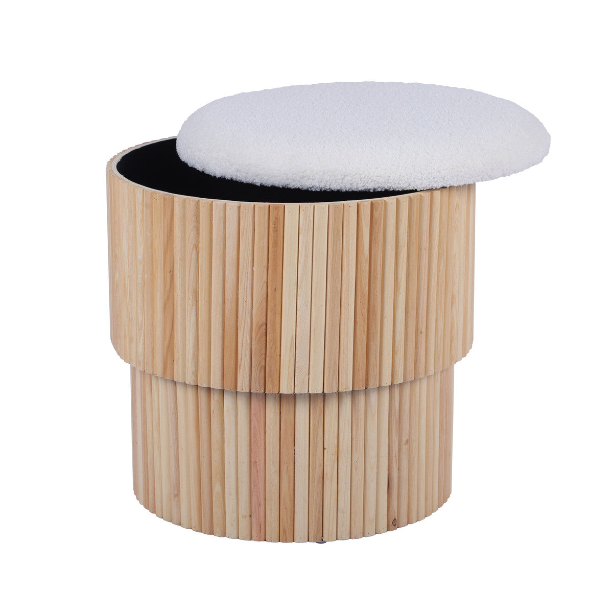 Pouf de rangement à plusieurs niveaux Sagano 