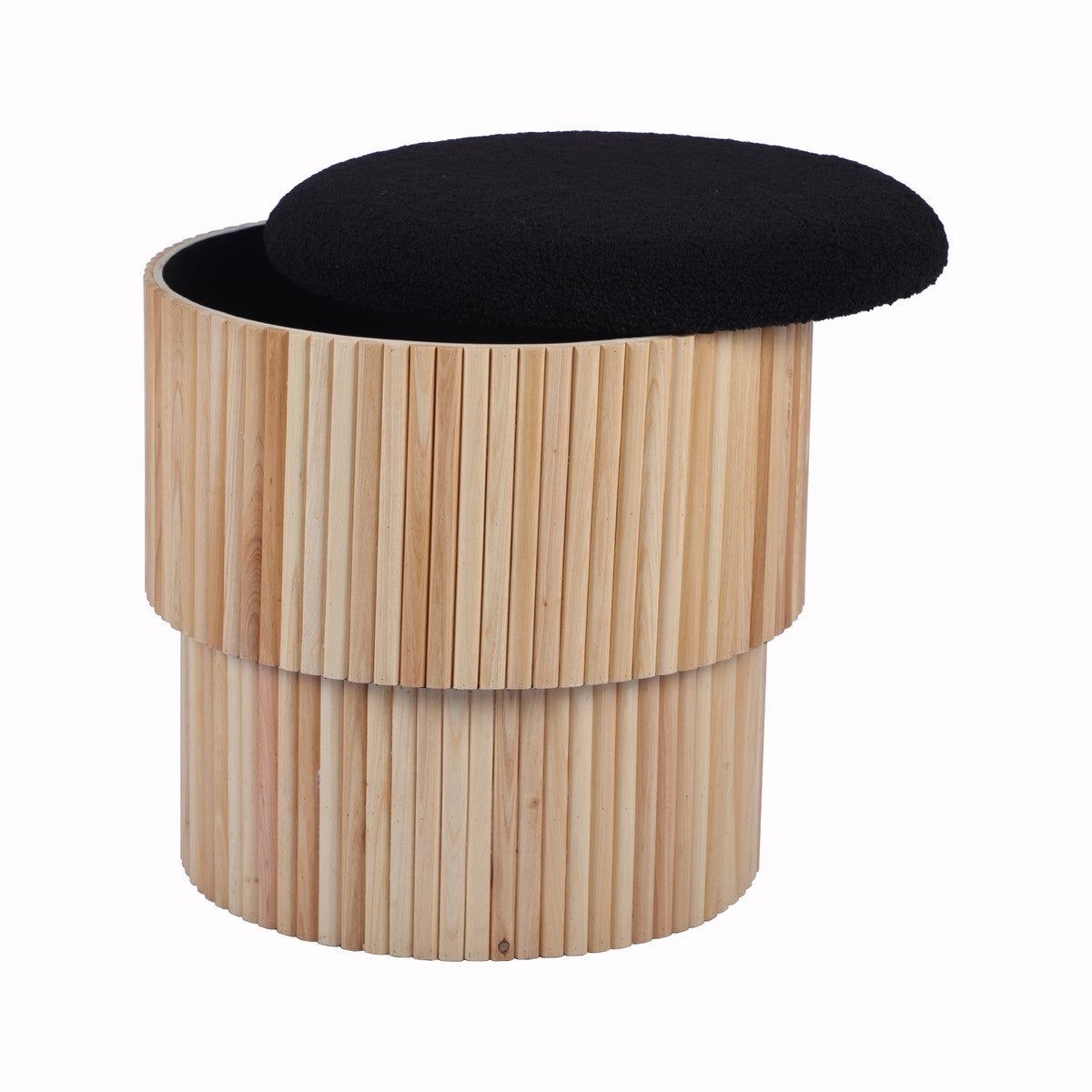 Pouf de rangement à plusieurs niveaux Sagano 