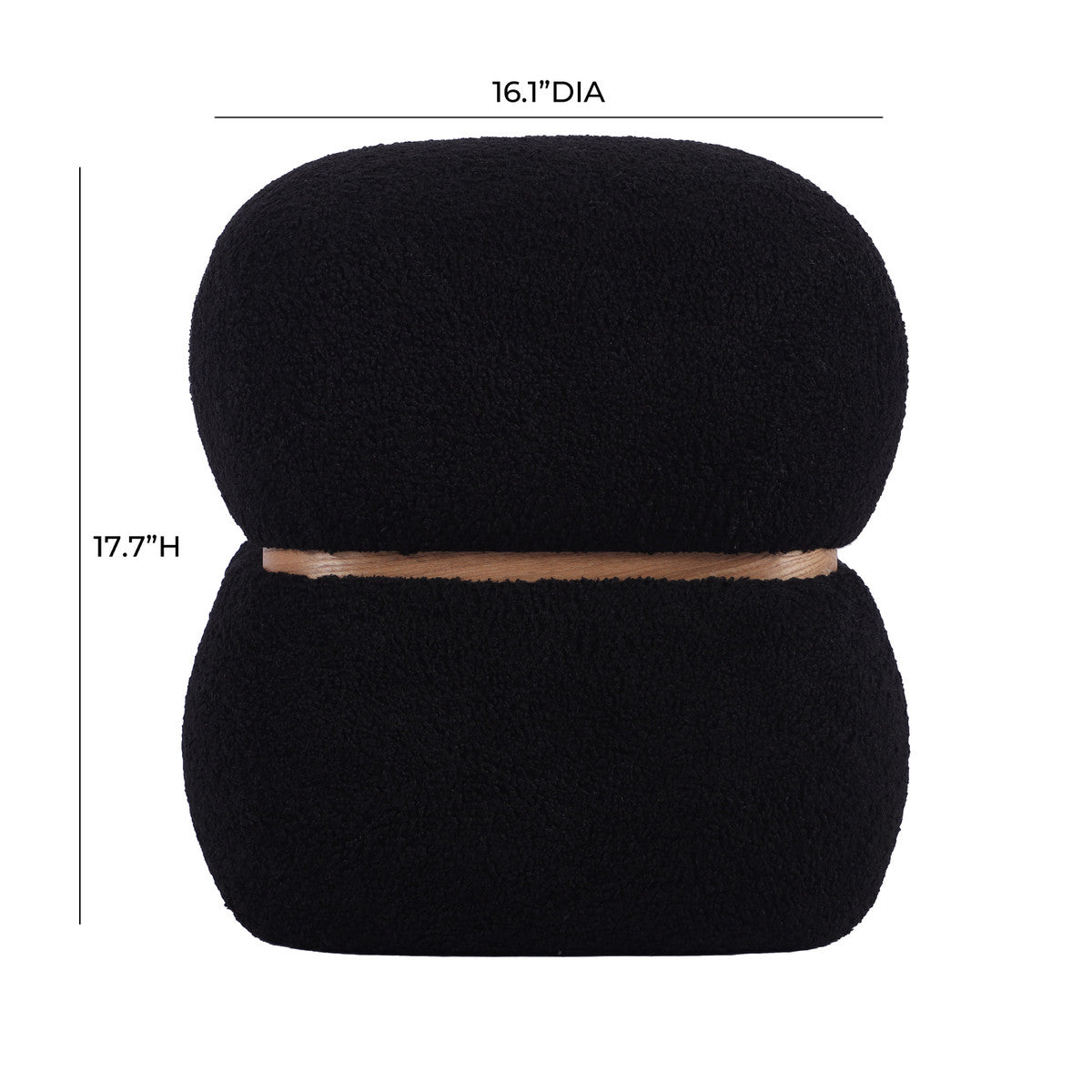 Helga Vegan Shearling Ottoman