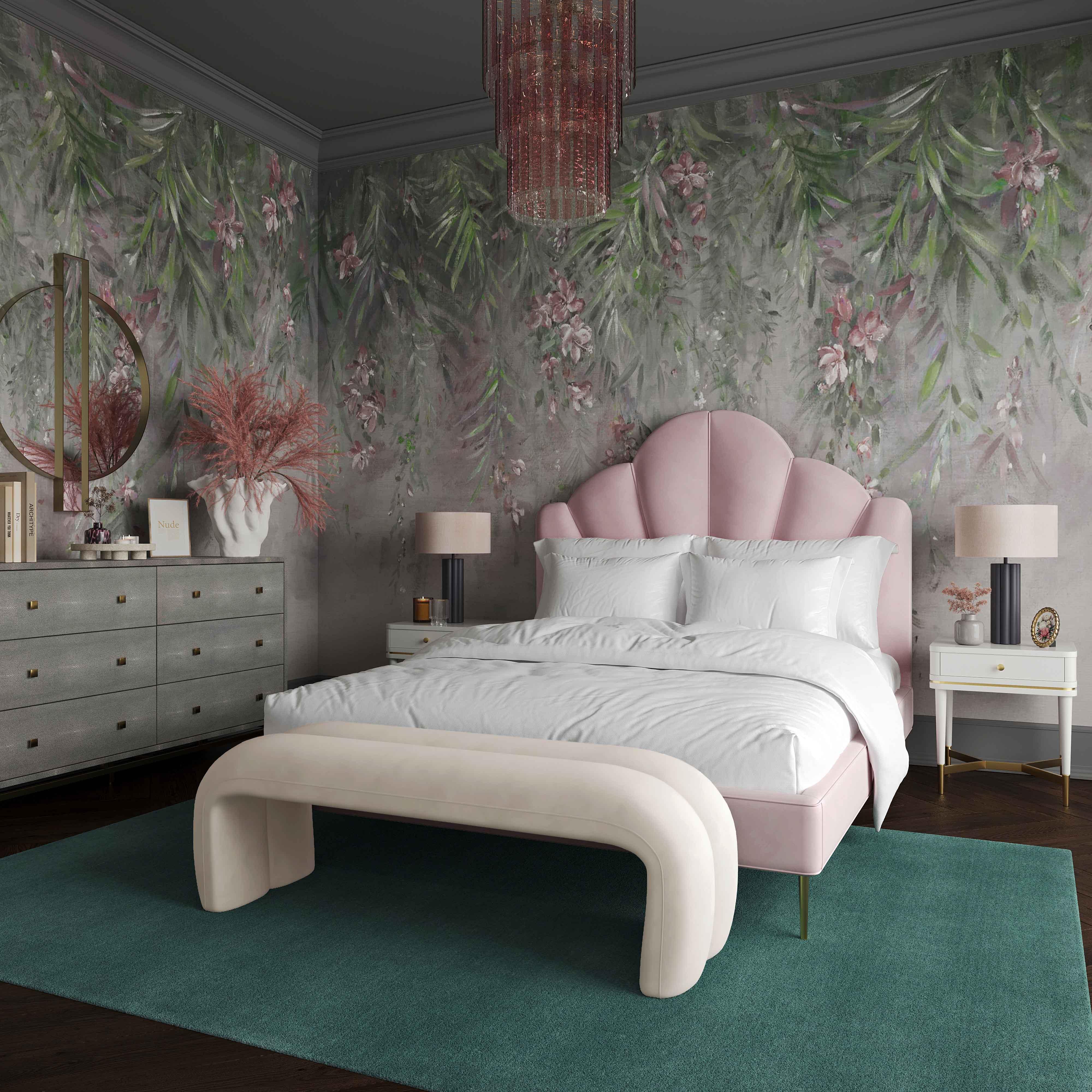 Leigh 56" Performance Velvet Channeled Bench