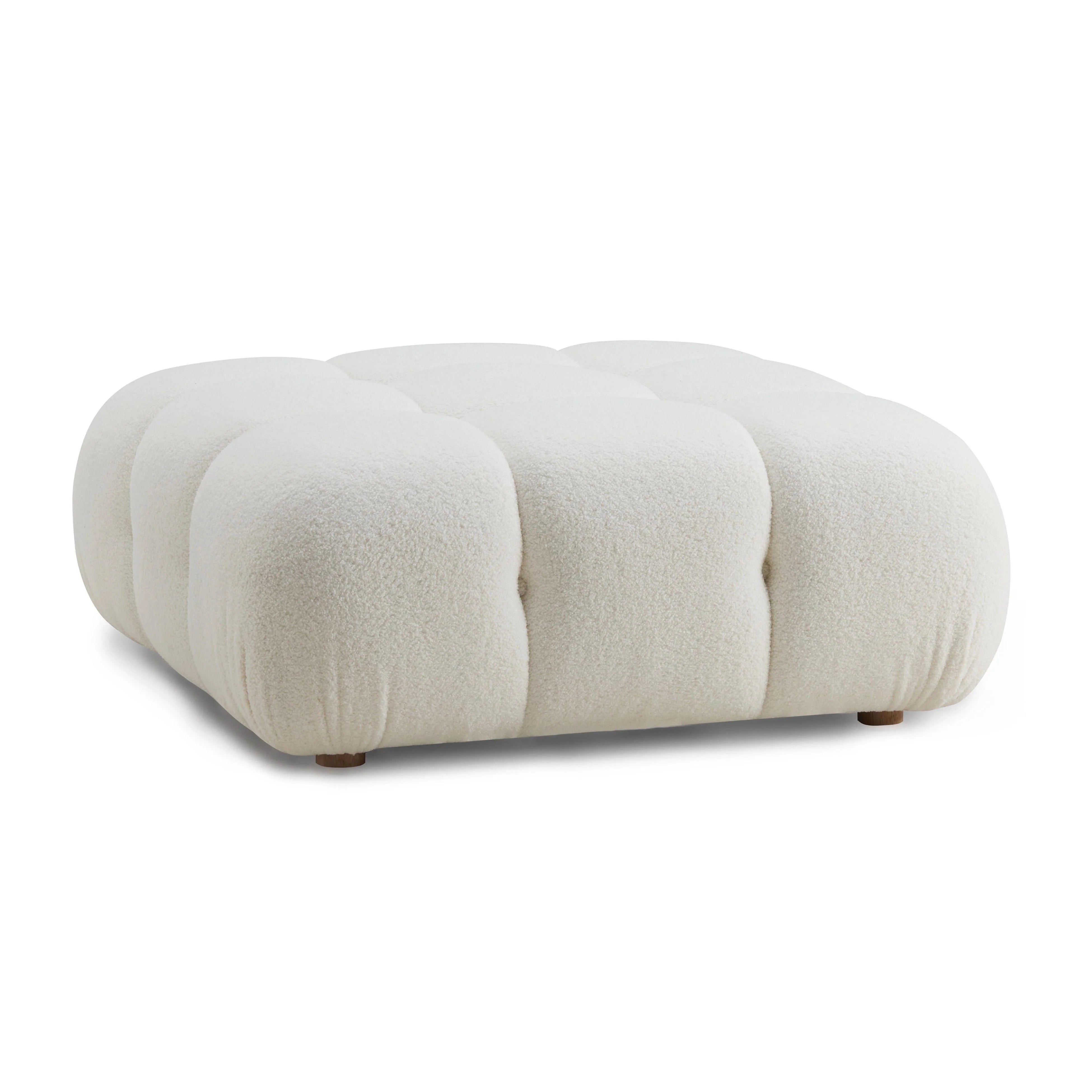 Calliope Performance Vegan Shearling Modular Ottoman