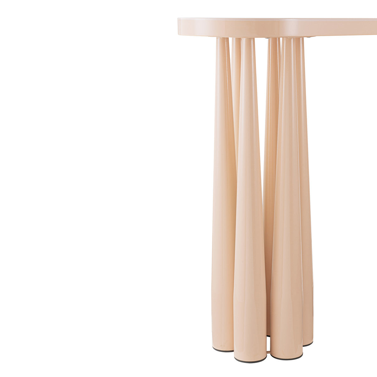 Titan Peach Rose Glossy Console Table