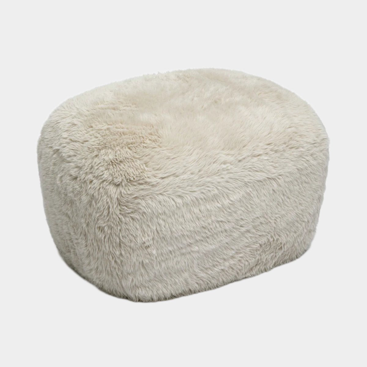 Pouf Britt en peau de mouton végétalienne 