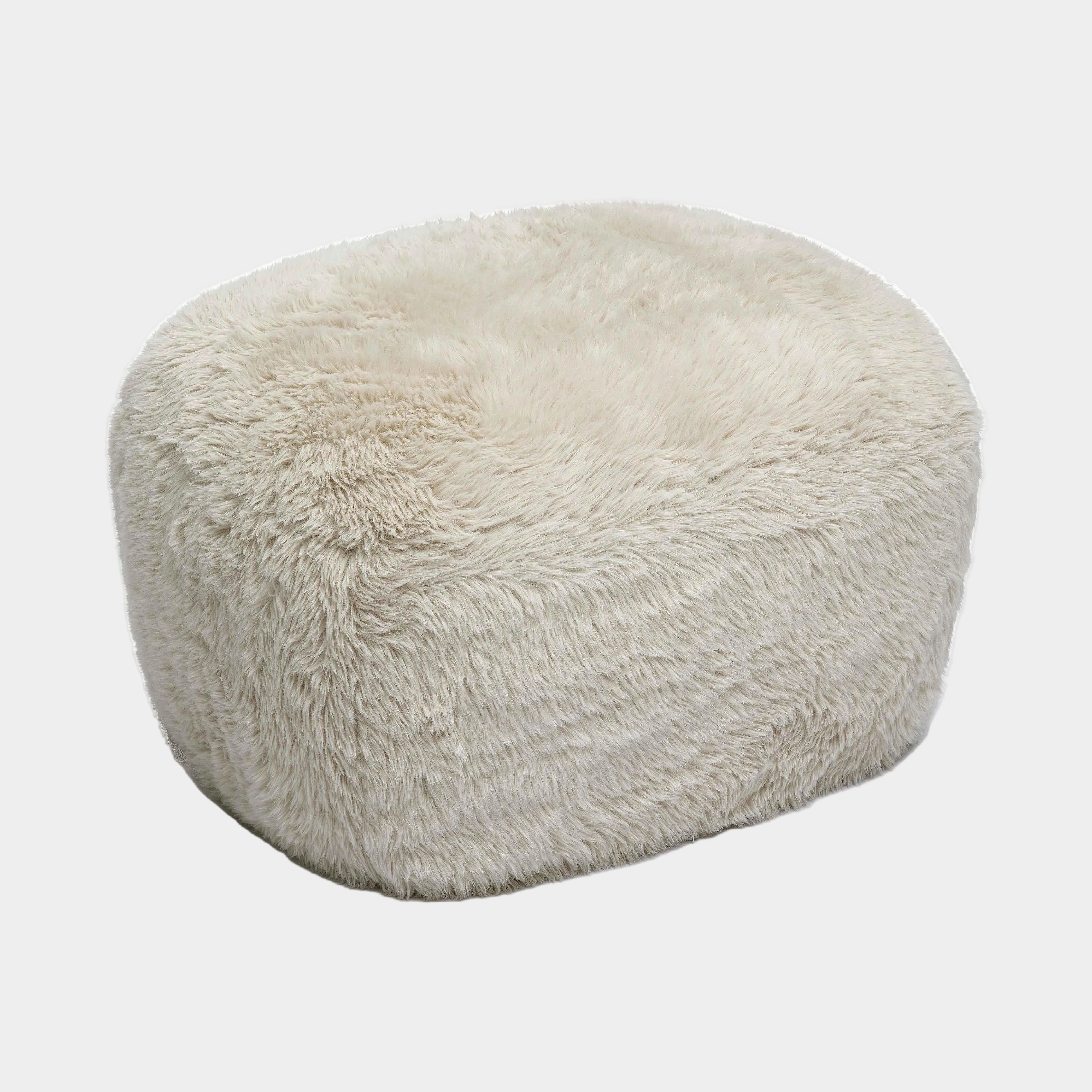 Britt Contract-Grade Vegan Shearling Ottoman
