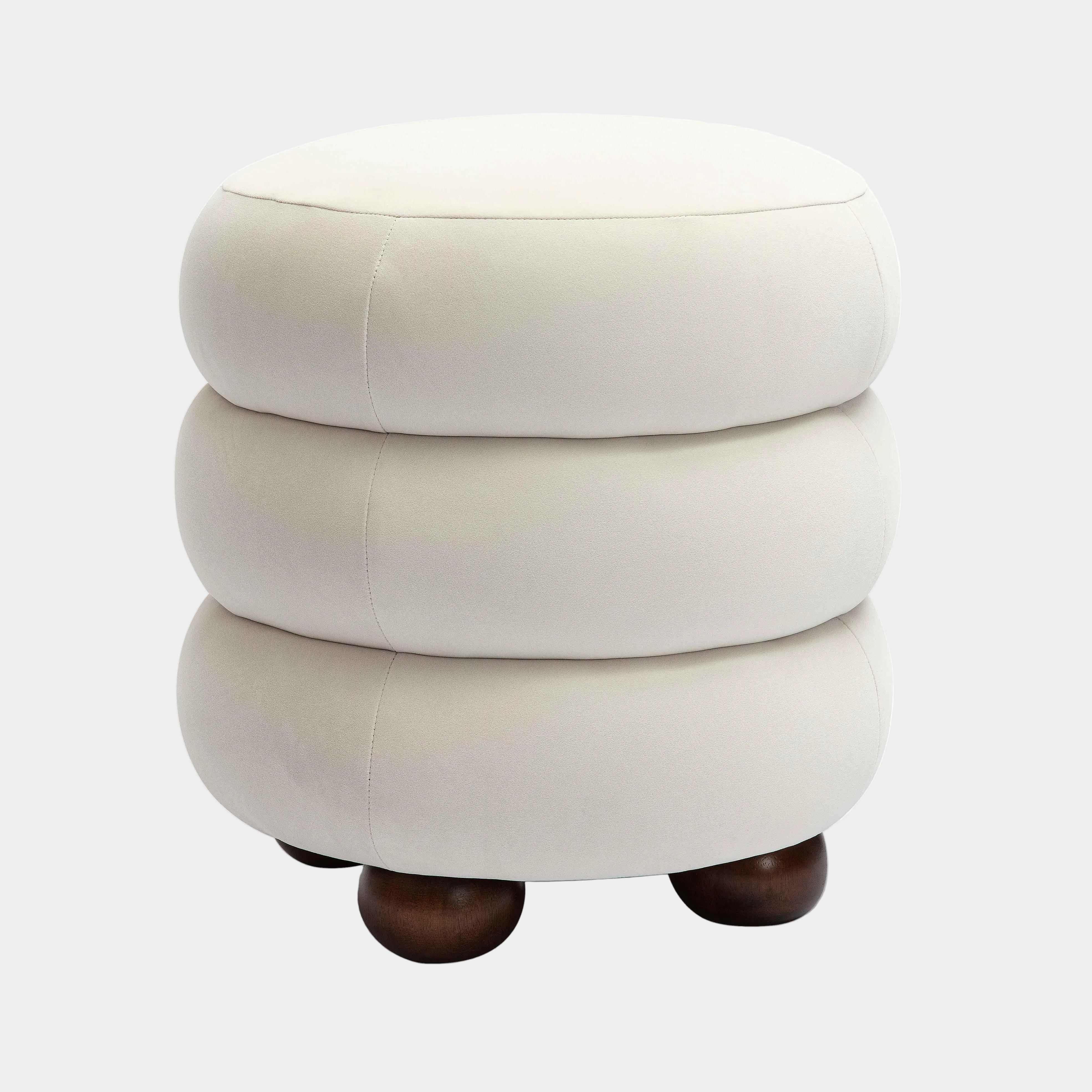 Stefanie Performance Velvet Ottoman