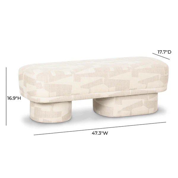 Lena Jacquard Bench
