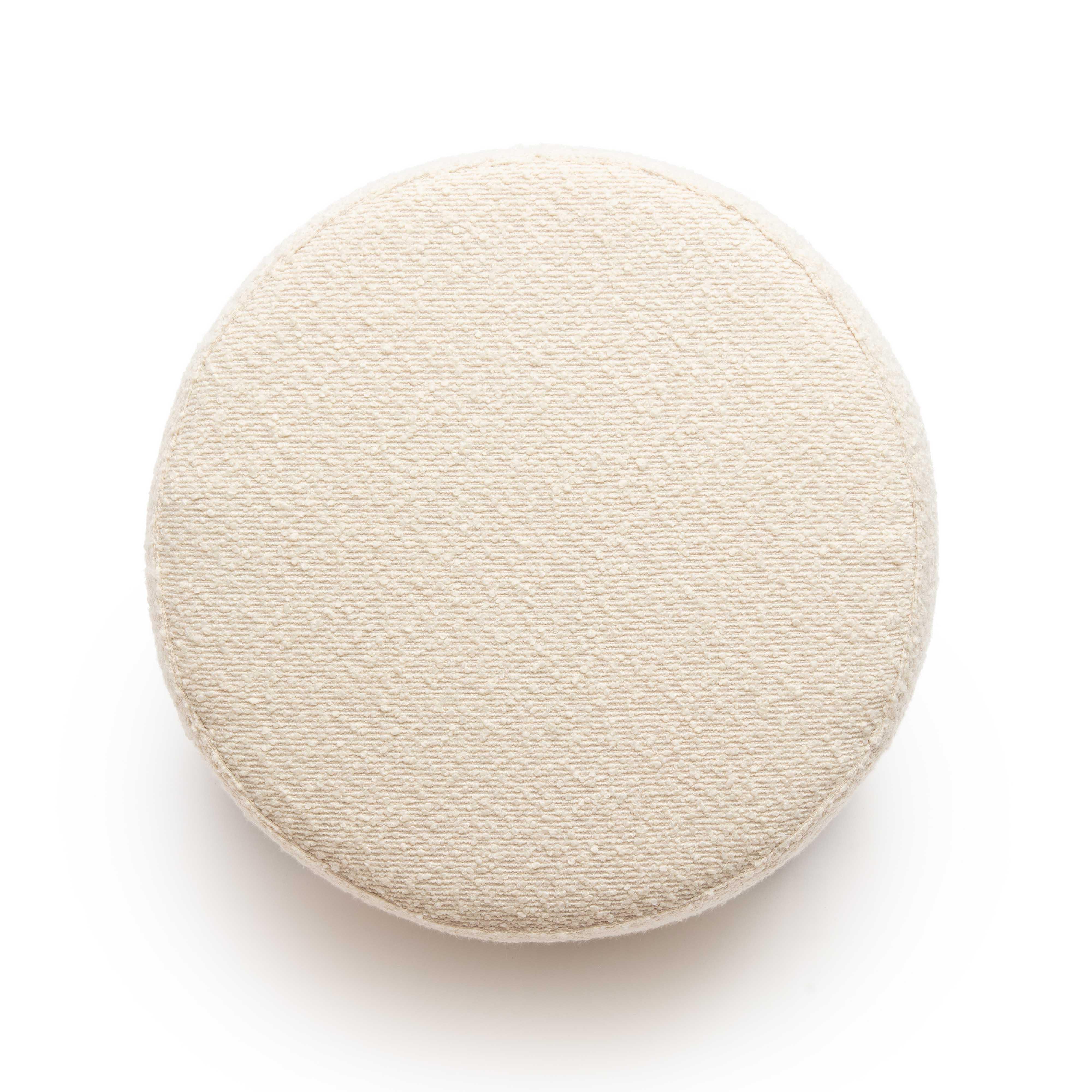 Jaine Chocolate Brown Boucle Stool