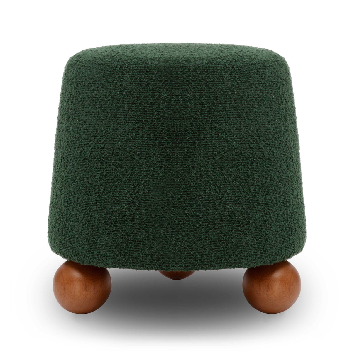Tabouret Jaine en boucle marron chocolat