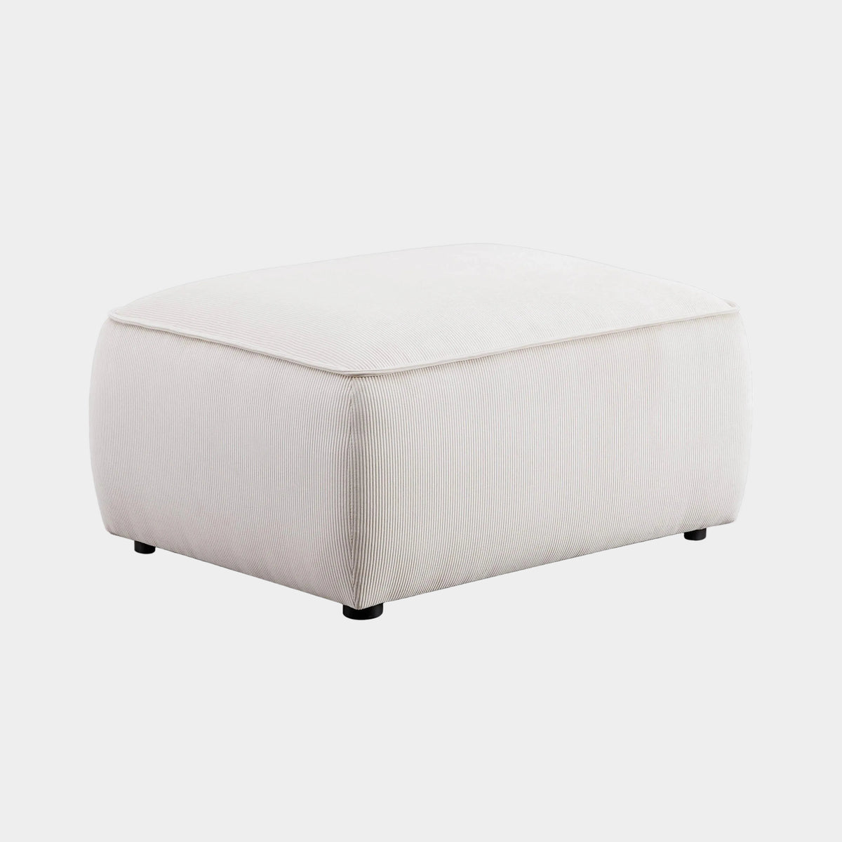 Travie Performance Corduroy Velvet Ottoman