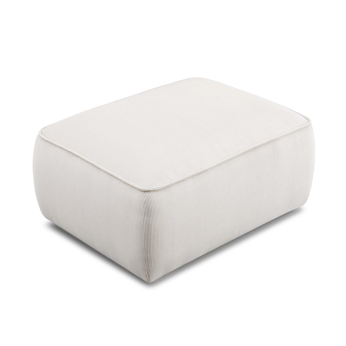 Travie Performance Corduroy Velvet Ottoman