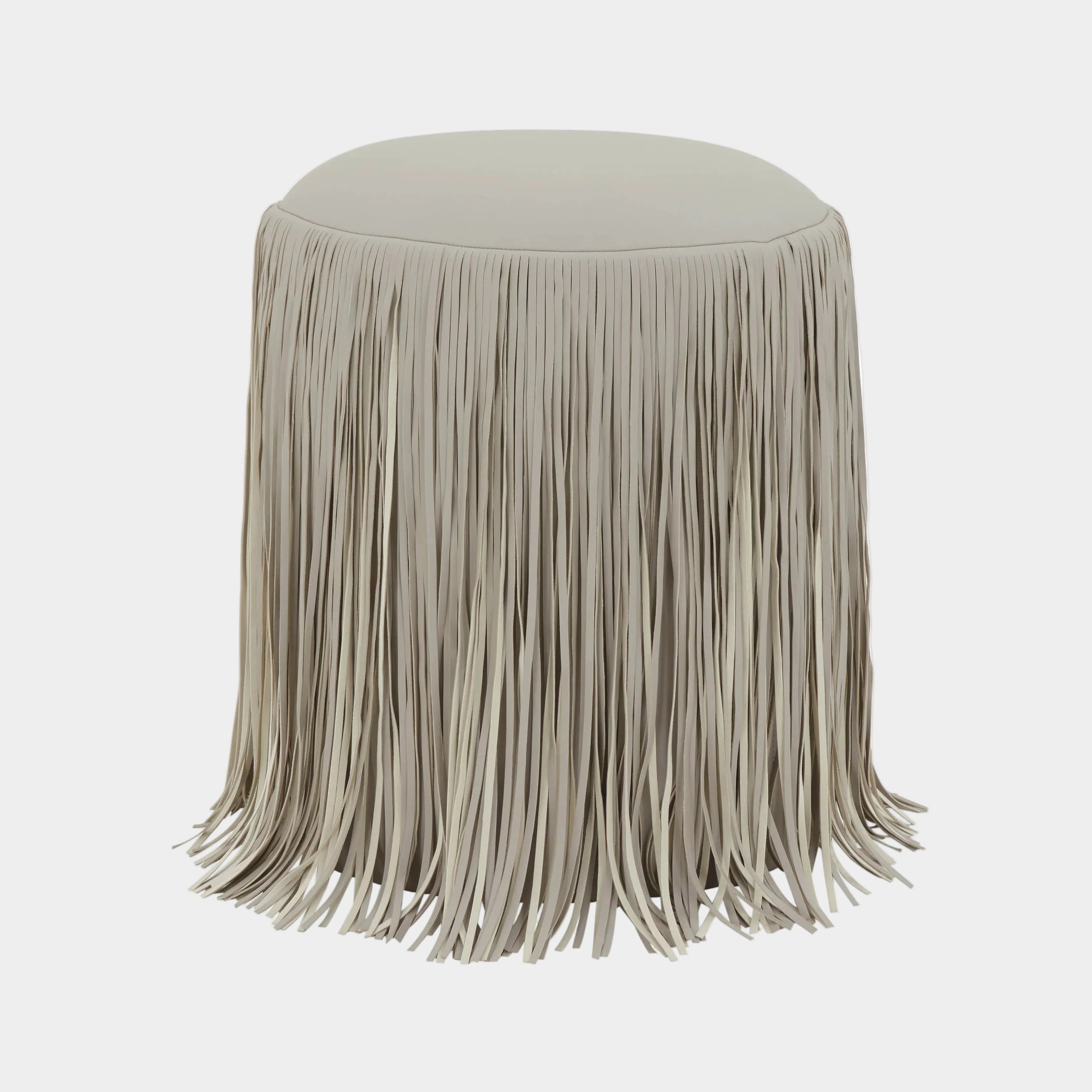 Shag Me Performance Vegan Leather Ottoman