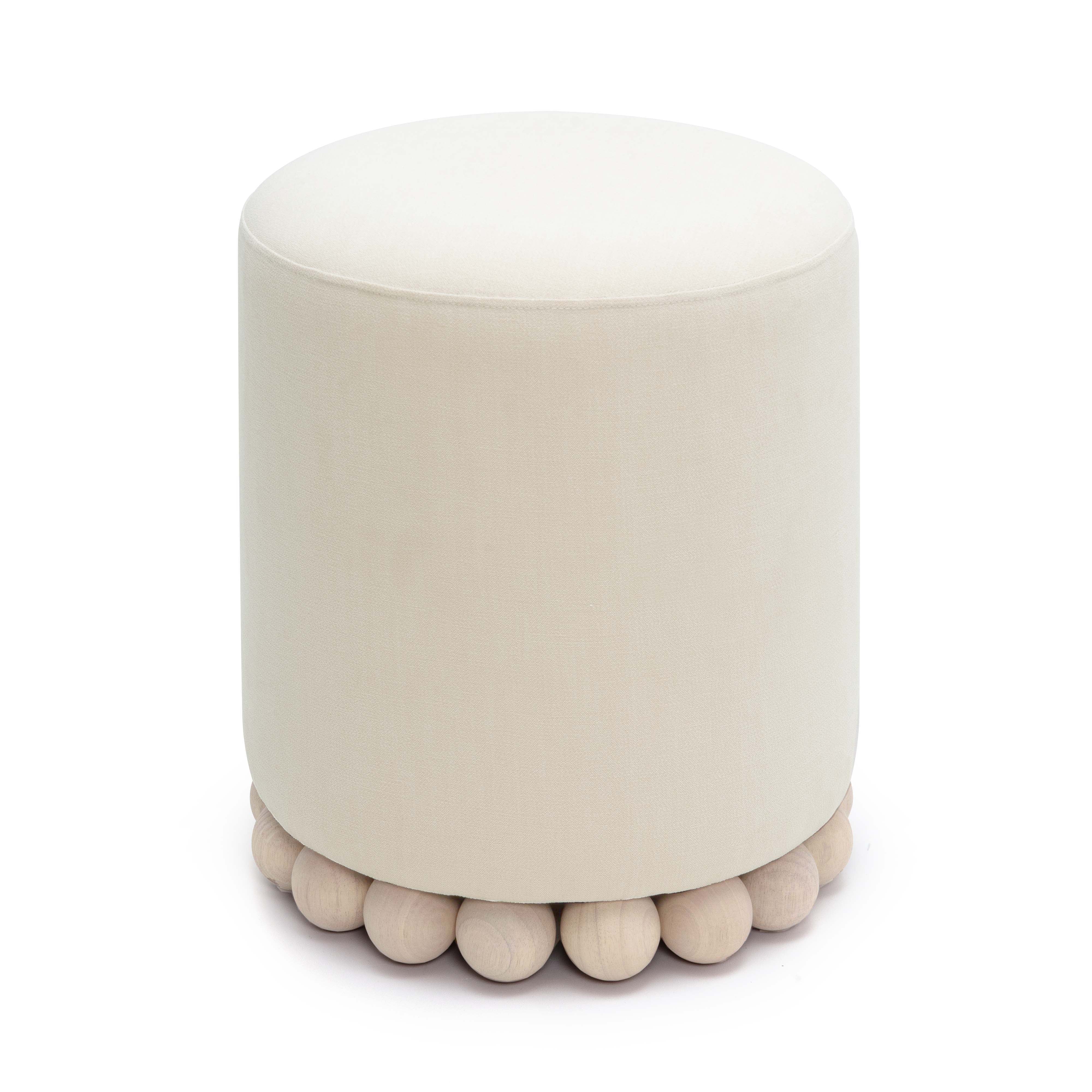 Dex Upcycled Performance Fabric Ottoman