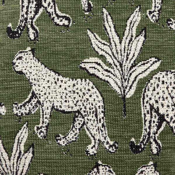 Dex Leopard Jacquard Ottoman