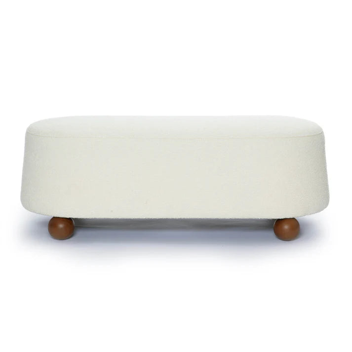 Jaine Boucle Large Ottoman