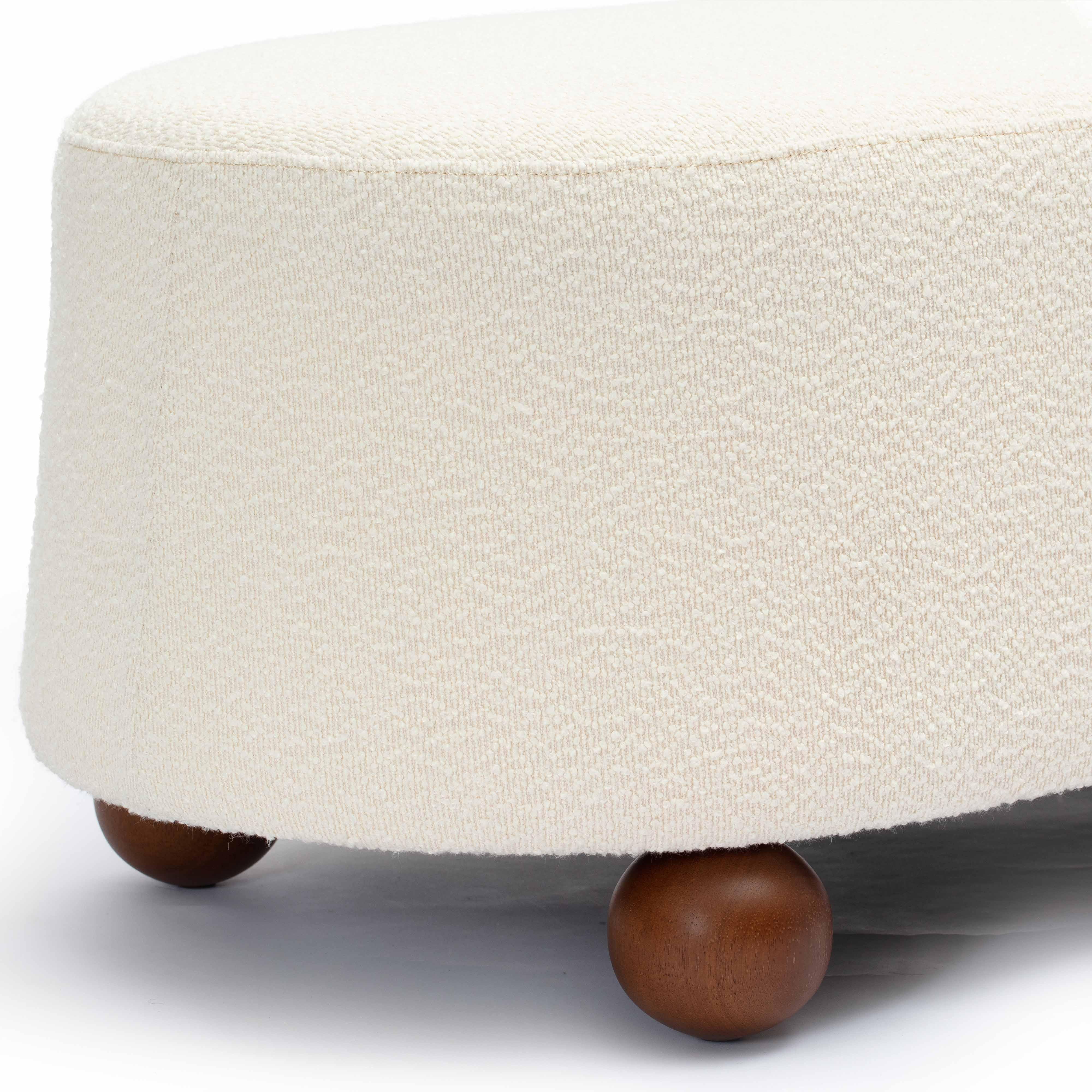 Jaine 48" Performance Boucle Large Ottoman
