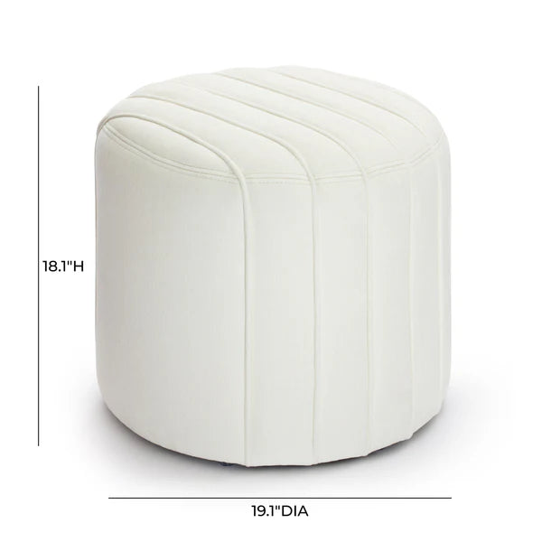 Pouch Chenille Ottoman