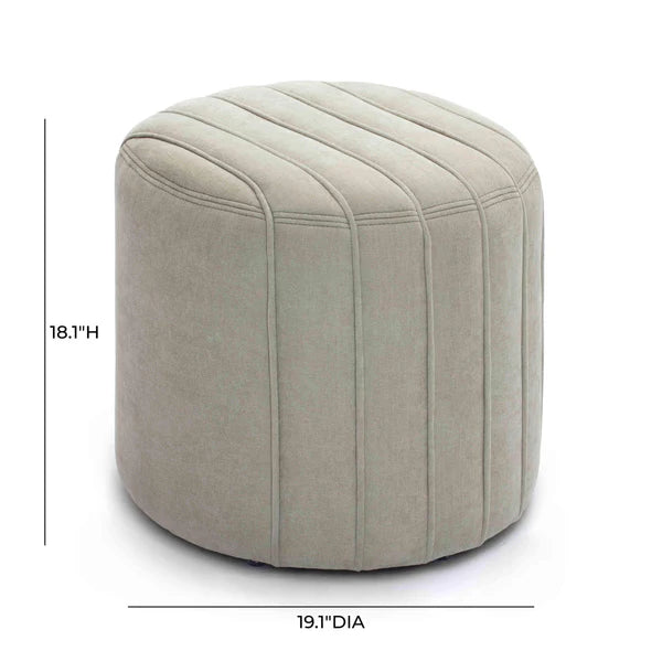 Pouch Chenille Ottoman