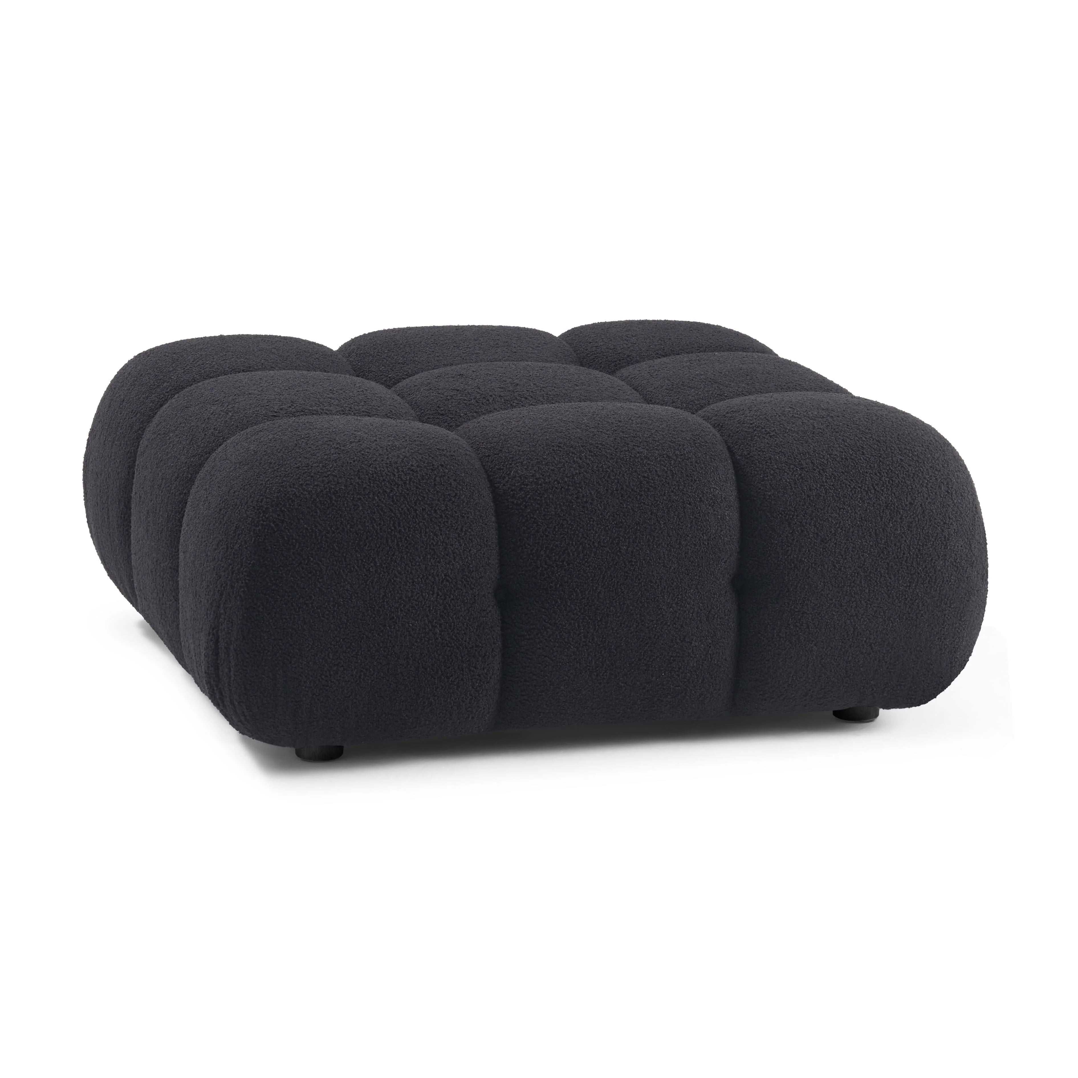 Calliope Performance Vegan Shearling Modular Ottoman