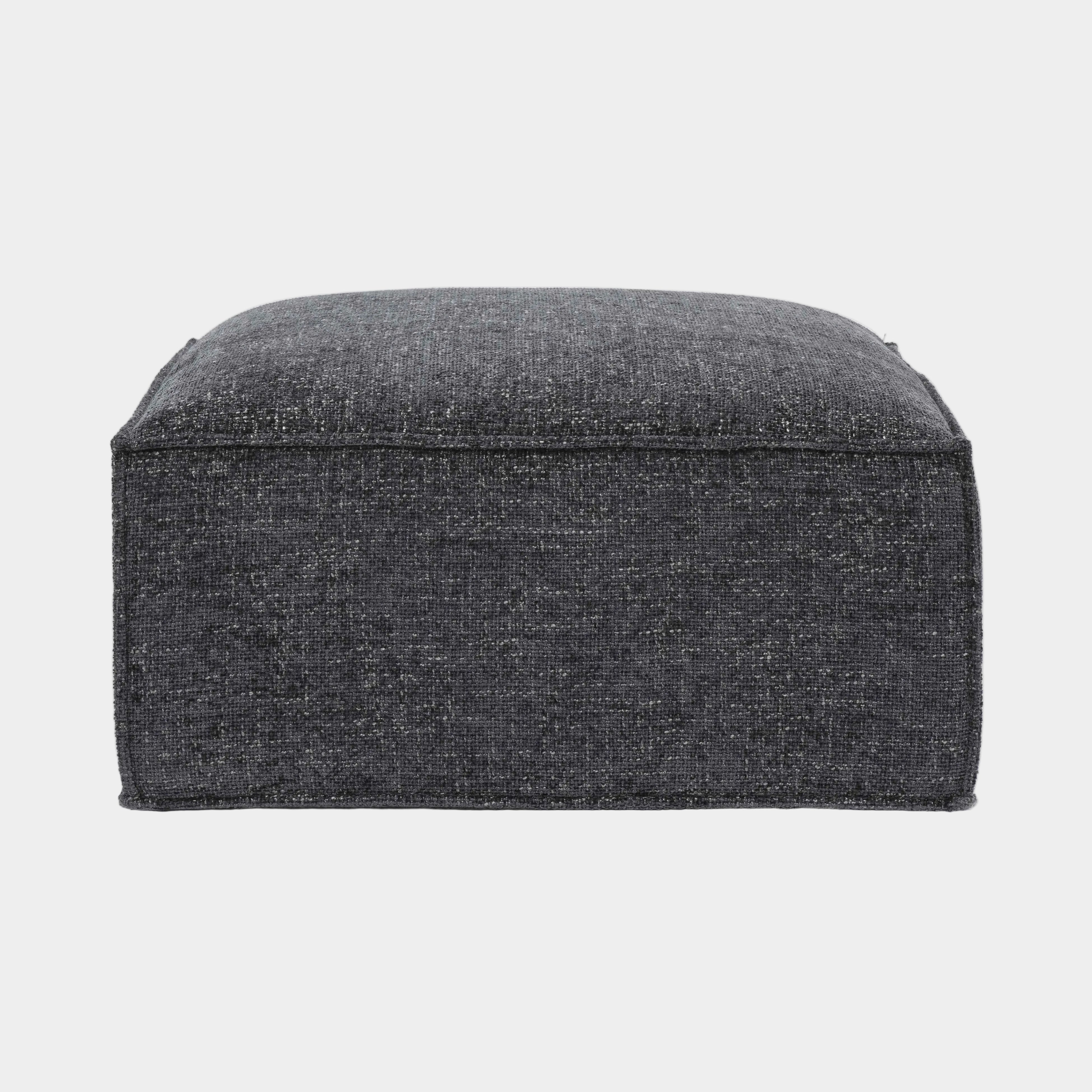 Mindy Performance Chenille Basketweave Ottoman