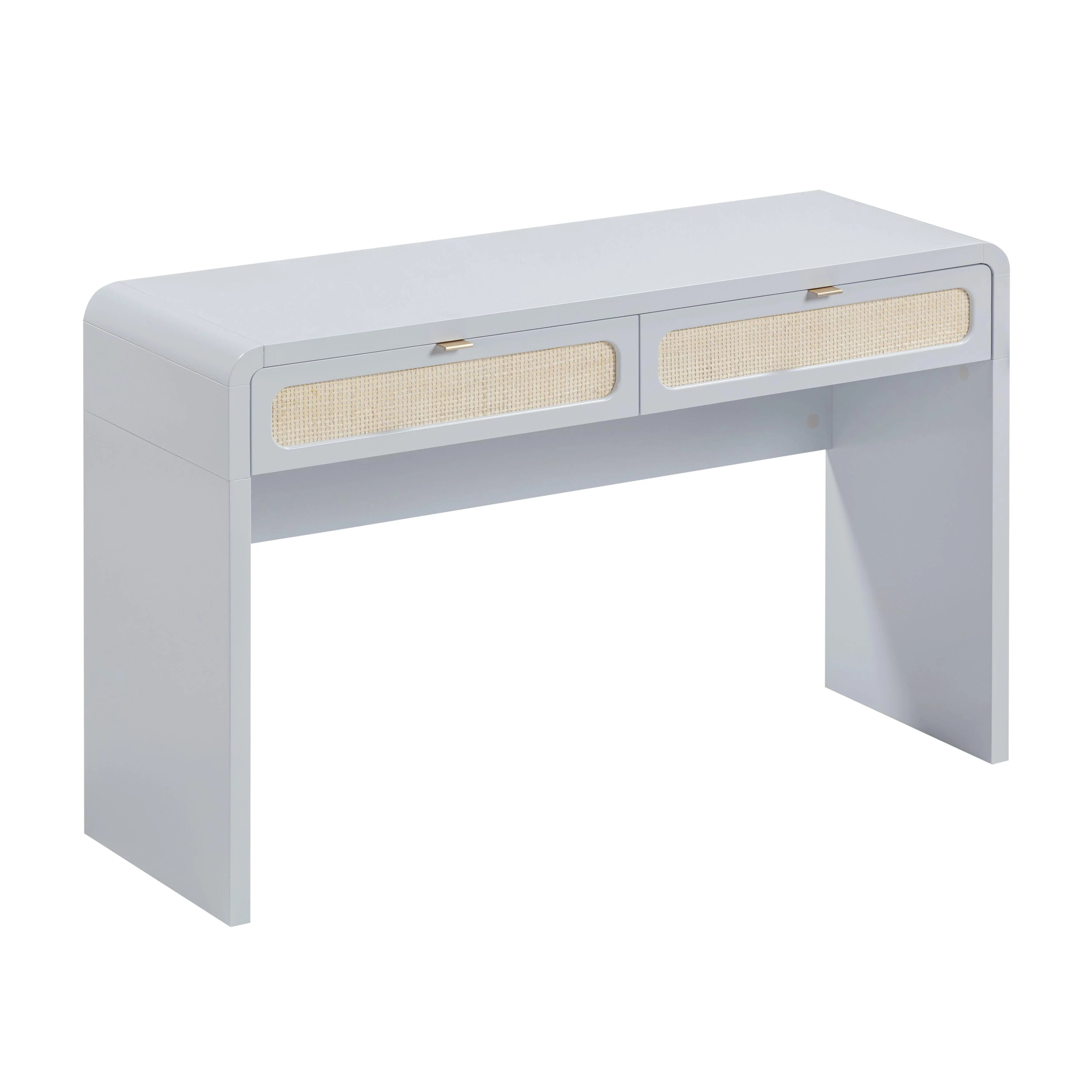 Patty 48" Rattan 2-Drawer Console Desk
