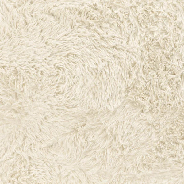 Ollie Natural Straight Vegan Shearling Bench
